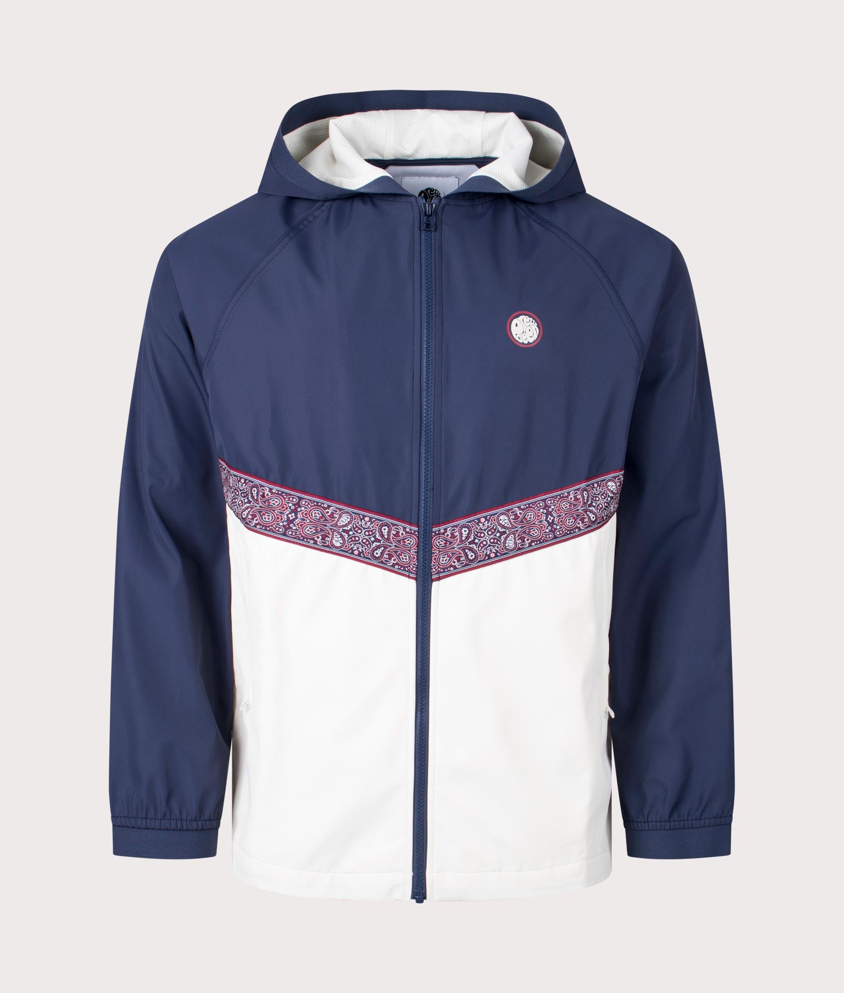 Pretty Green Mens Eclipse Paisley Tape Jacket - Colour: Navy - Size: Large