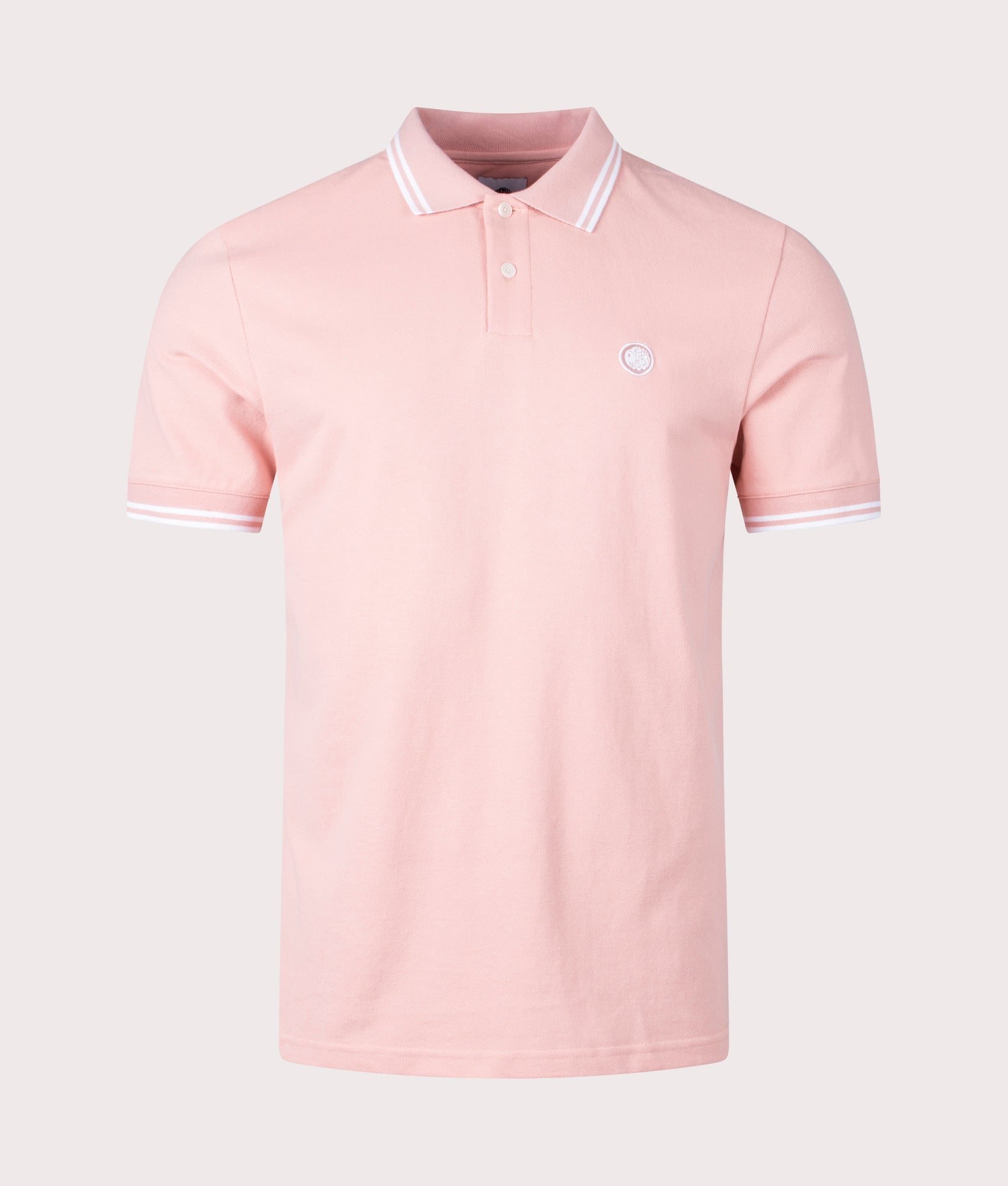 Pretty Green Mens Barton Polo Shirt - Colour: Dusty Pink - Size: XXL