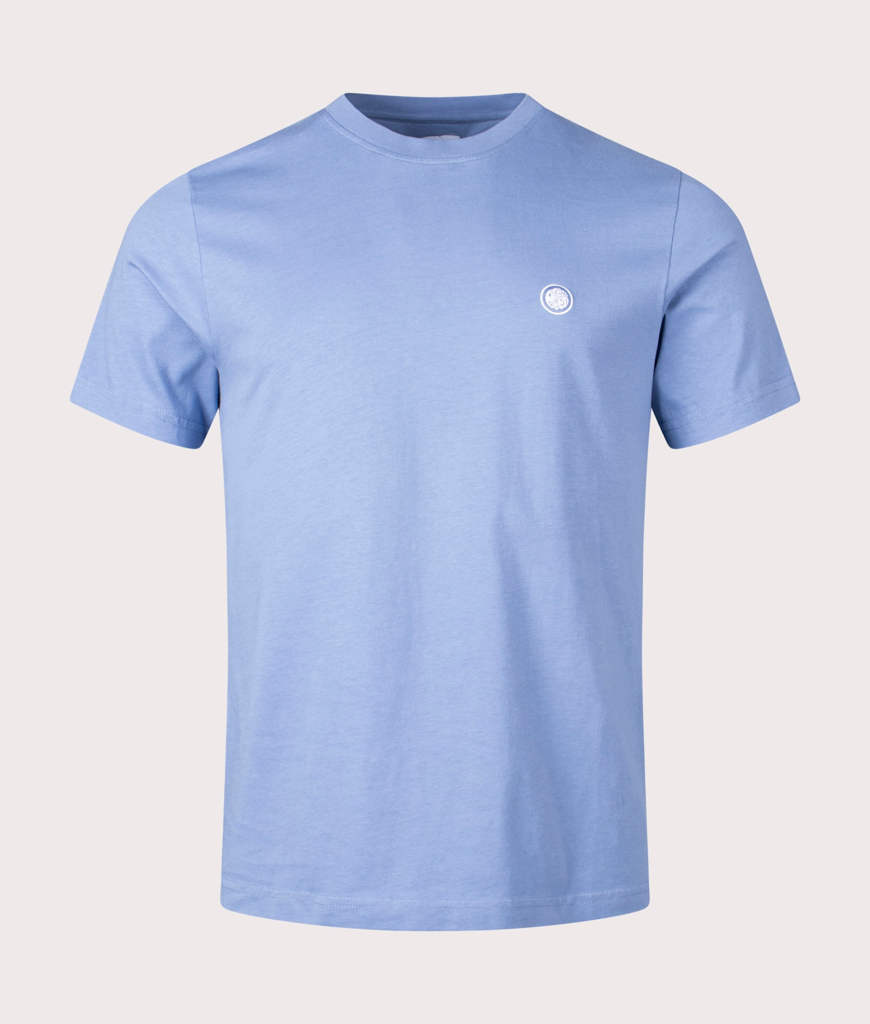 Pretty Green Mens Mitchell T-Shirt - Colour: Pale Blue - Size: Large