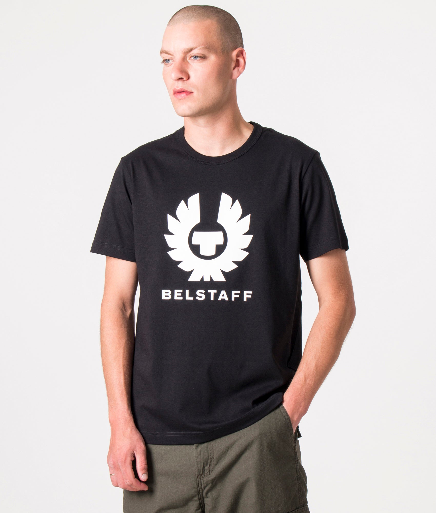 Belstaff Mens Belstaff Phoenix T-Shirt - Colour: Black - Size: XL