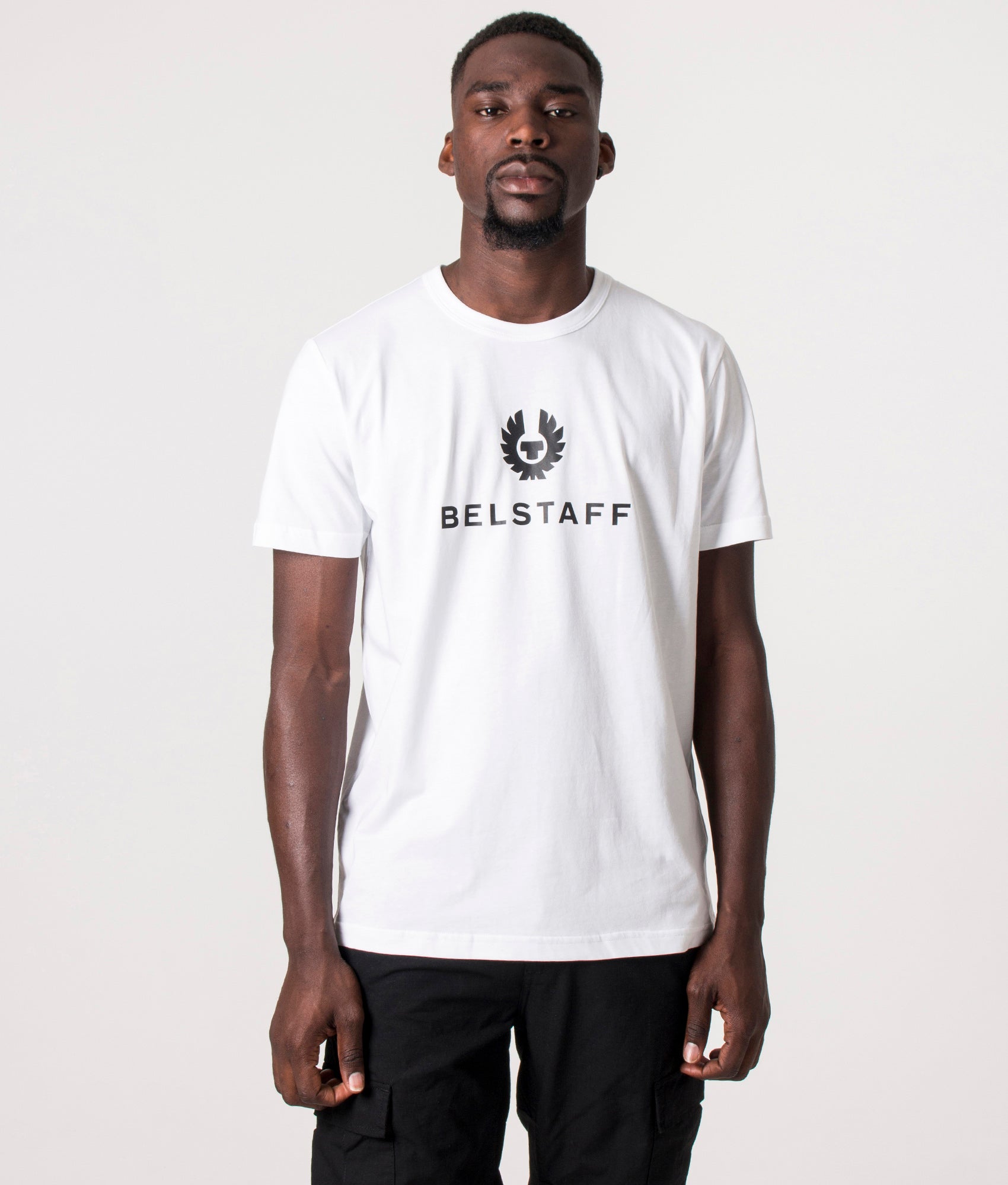 Belstaff Mens Belstaff Signature T-Shirt - Colour: White - Size: XL