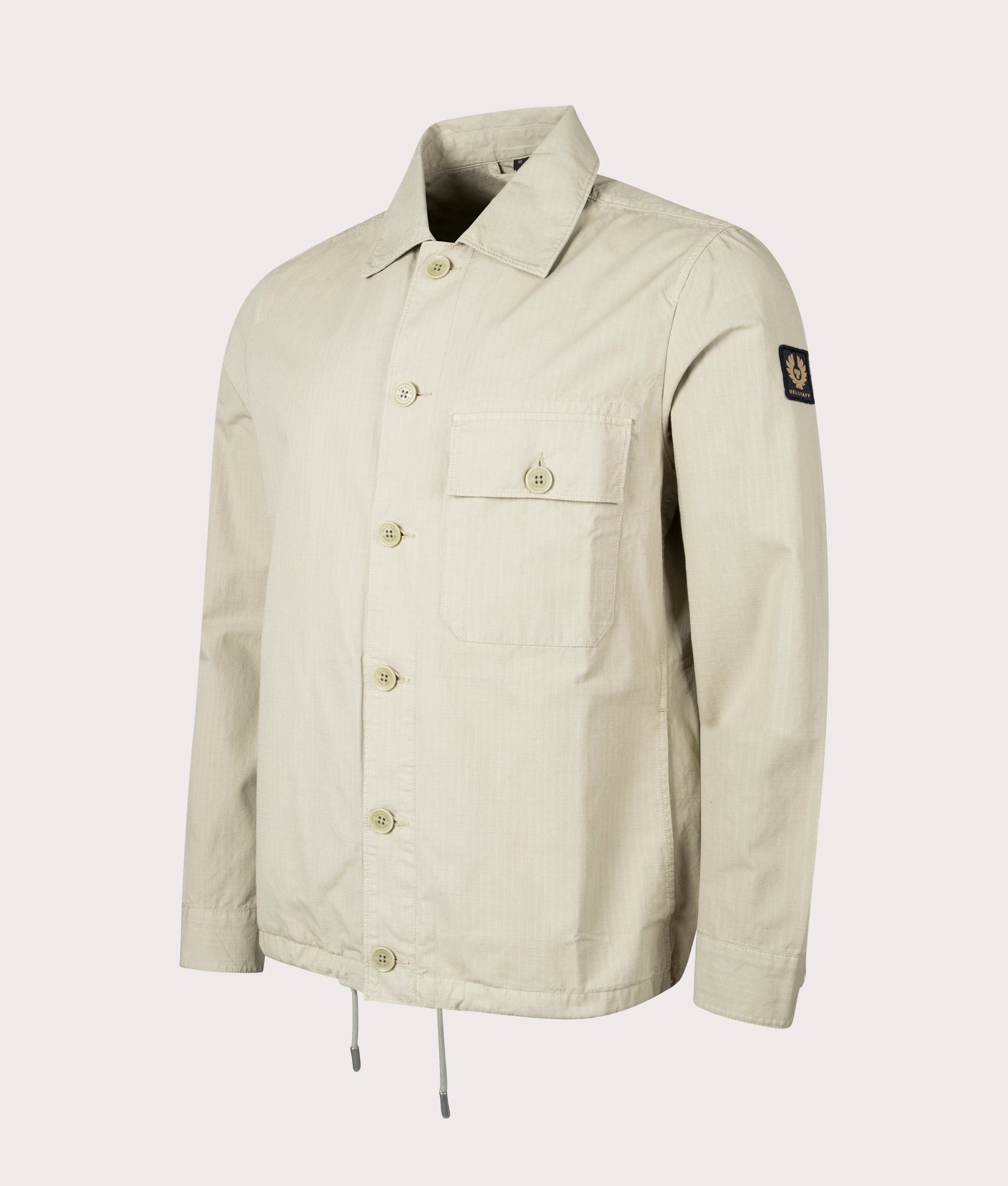 Belstaff Mens Gulley Overshirt - Colour: Echo Green - Size: Large