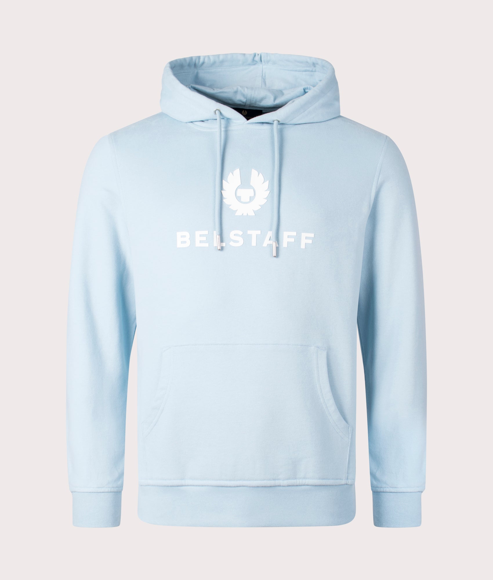 Belstaff Mens Belstaff Signature Hoodie - Colour: Skyline Blue - Size: XL