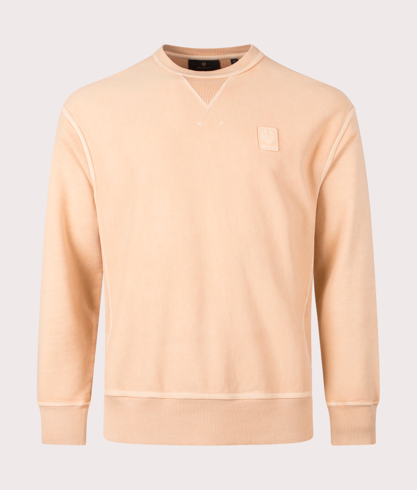 Belstaff Mens Mineral Outliner Sweatshirt - Colour: Peach - Size: XL