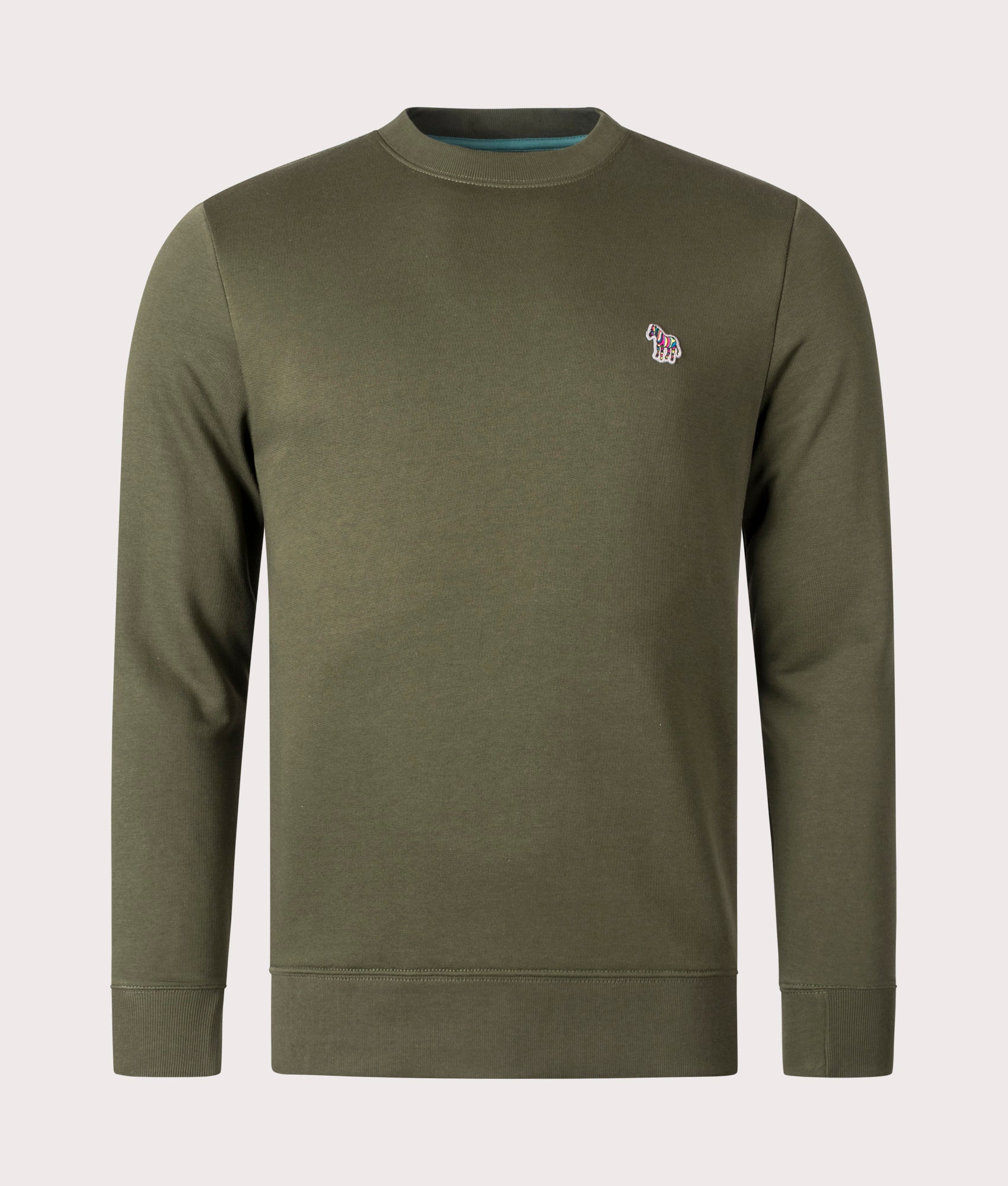 PS Paul Smith Mens Zebra Logo Sweatshirt - Colour: 35C Military Green - Size: XL