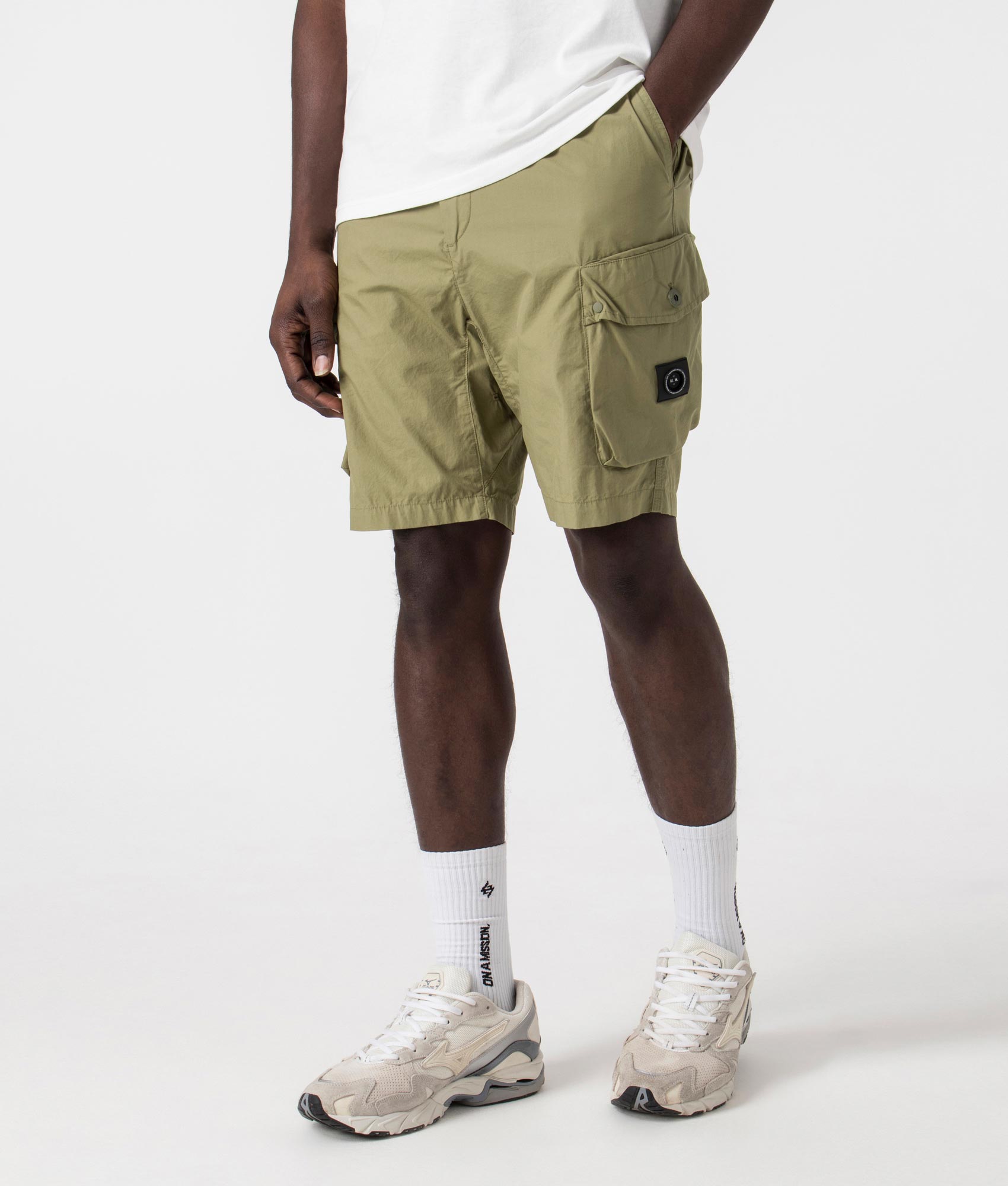 Marshall Artist Mens Storma Cargo Shorts - Colour: 005 Khaki - Size: Small