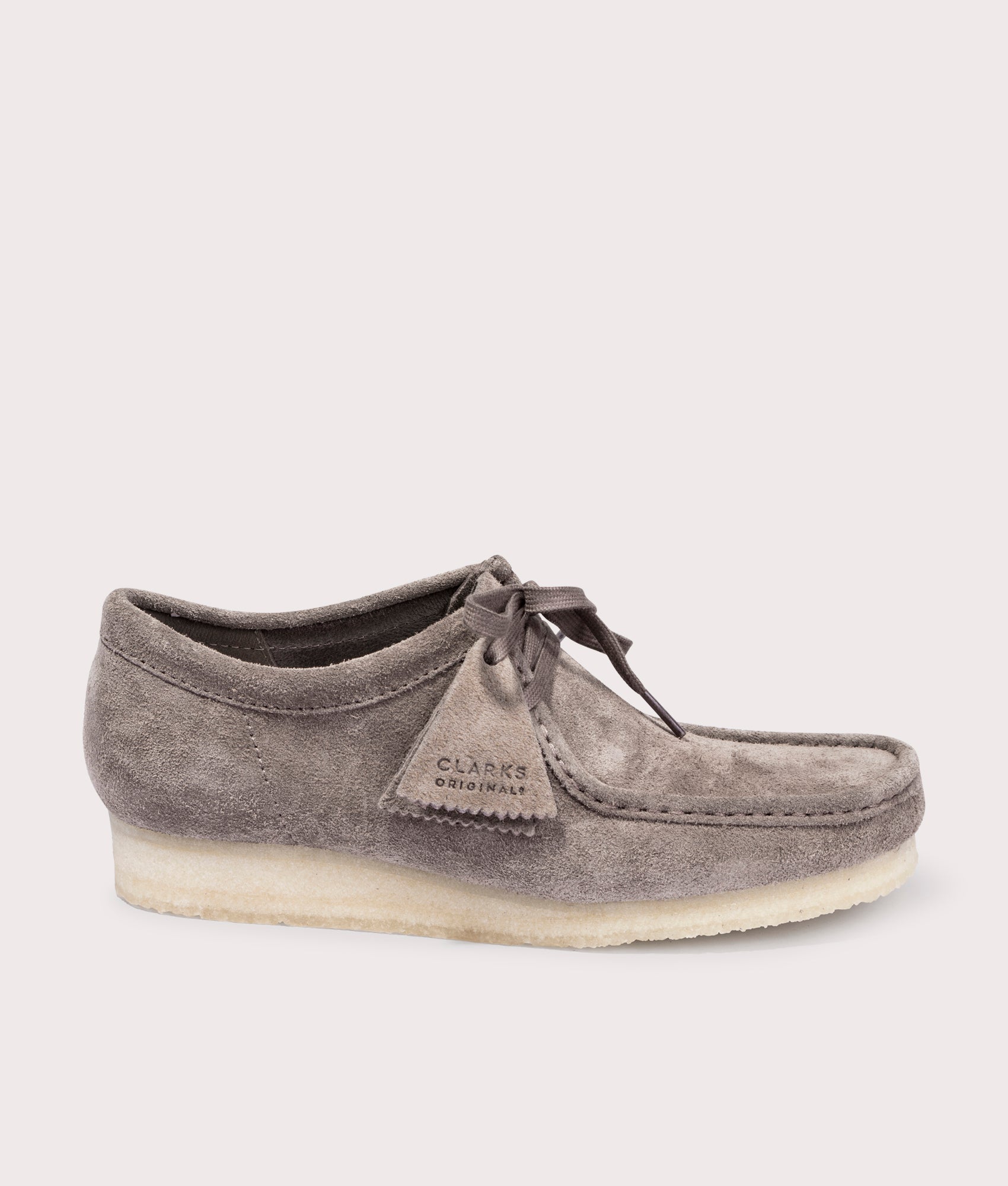 Clarks Originals Mens Wallabee Shoes - Colour: Dark Grey Suede - Size: 9