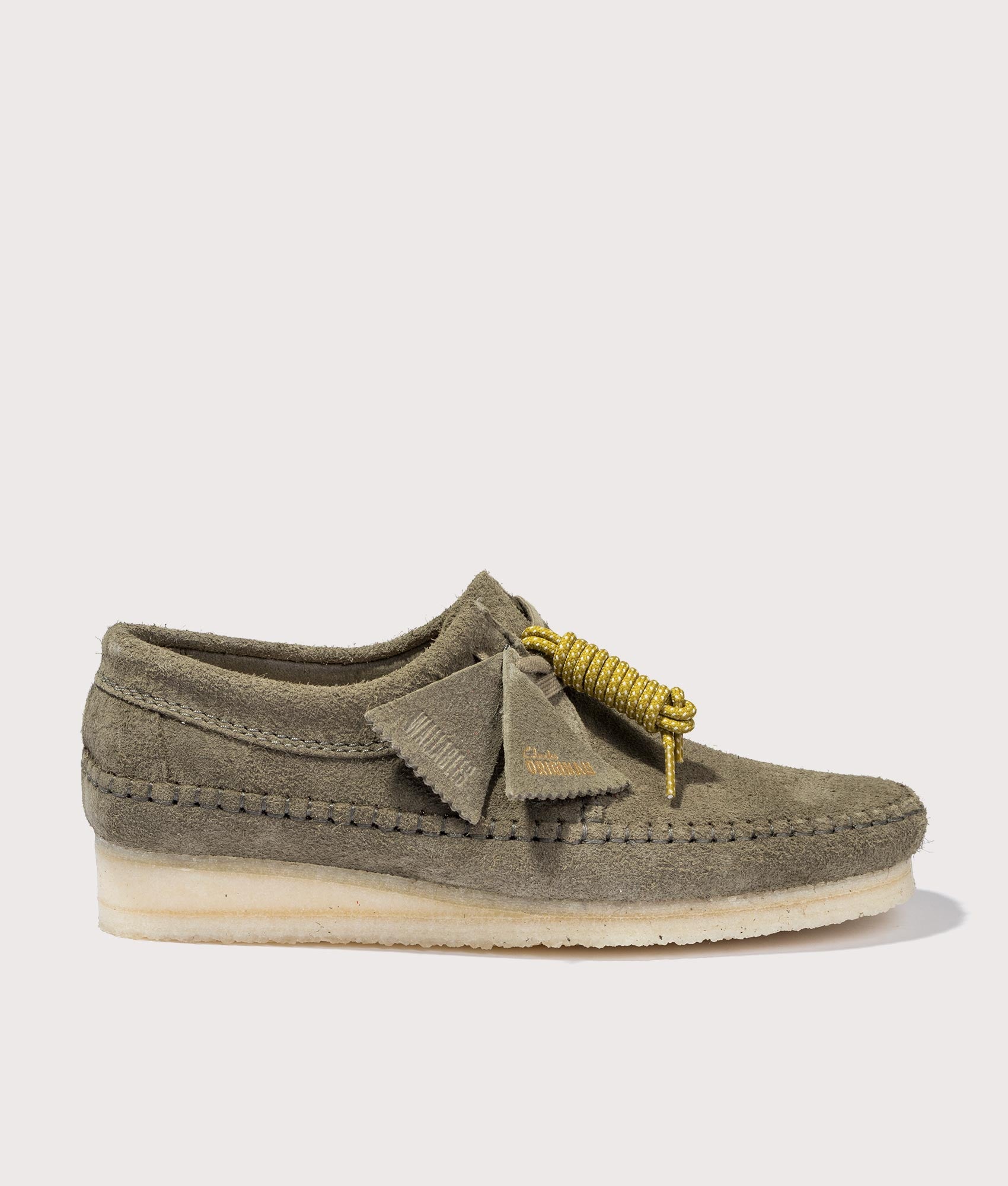 Clarks Originals Mens Weaver Suede - Colour: Pale Khaki Suede - Size: 10