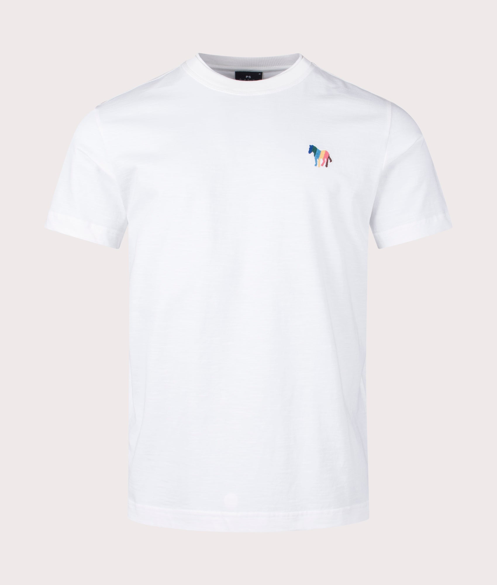 PS Paul Smith Mens Broad Zebra T-Shirt - Colour: 02 Off White - Size: XL