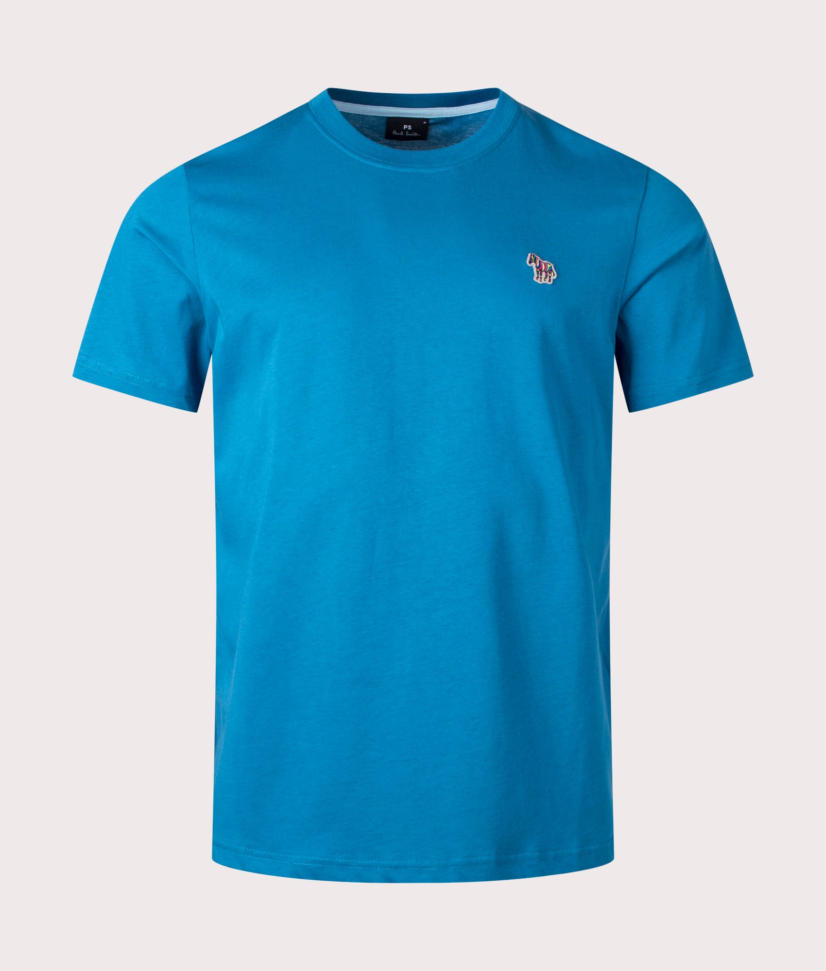 PS Paul Smith Mens Zebra Badge T-Shirt - Colour: 44J Petrol Blue - Size: XL