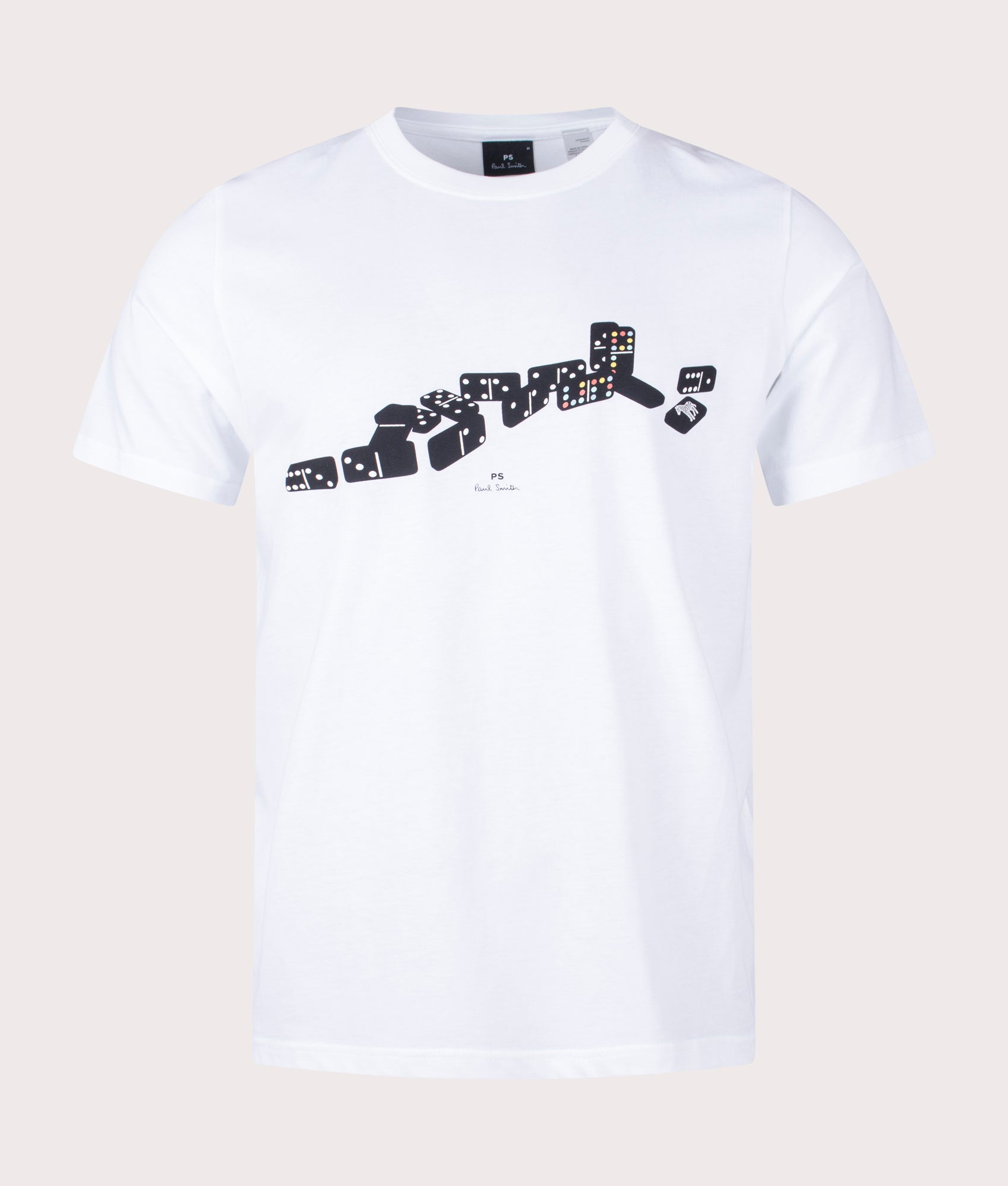 PS Paul Smith Mens Domino T-Shirt - Colour: 01 White - Size: XL