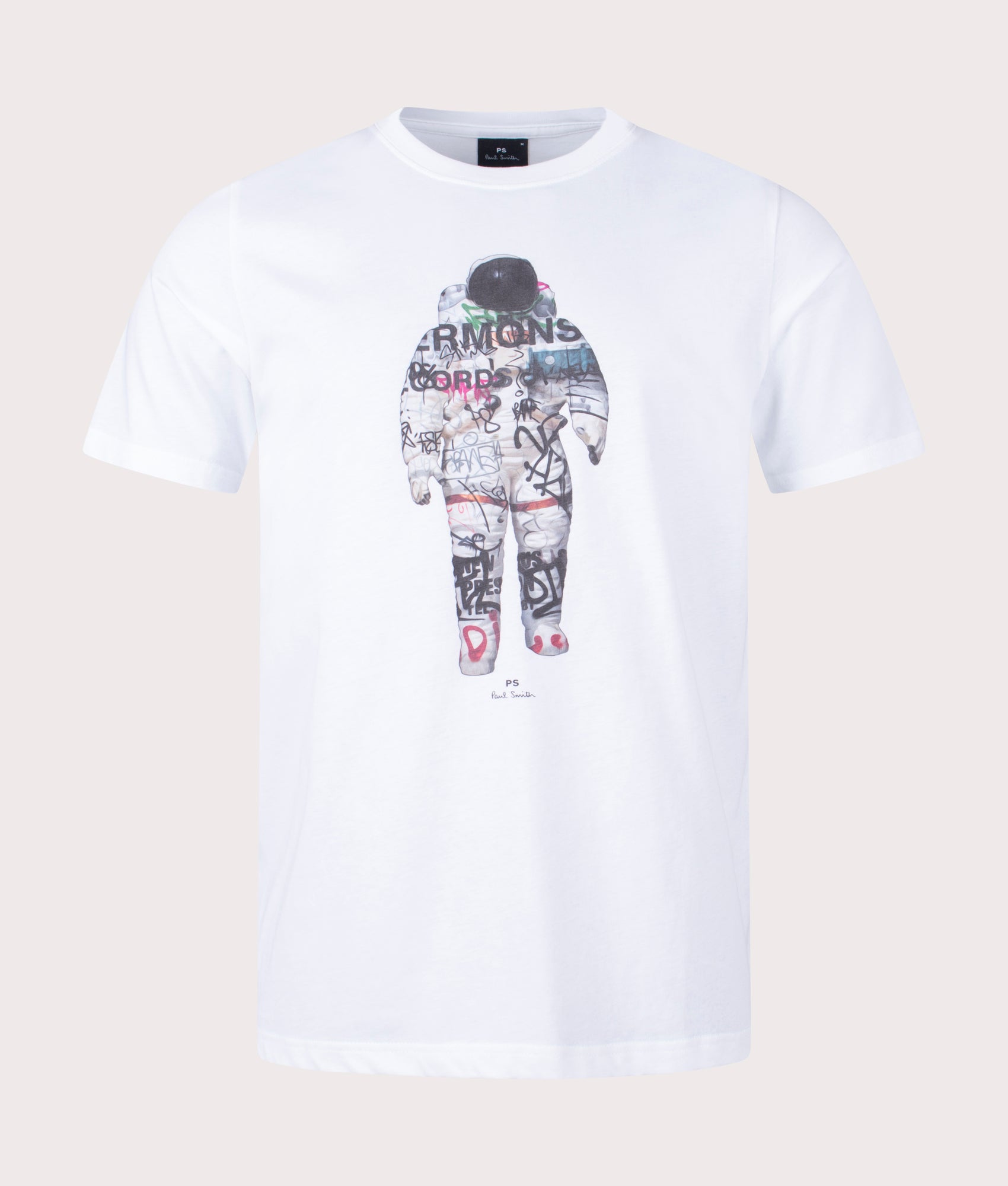 PS Paul Smith Mens Astronaut T-Shirt - Colour: 01 White - Size: XL