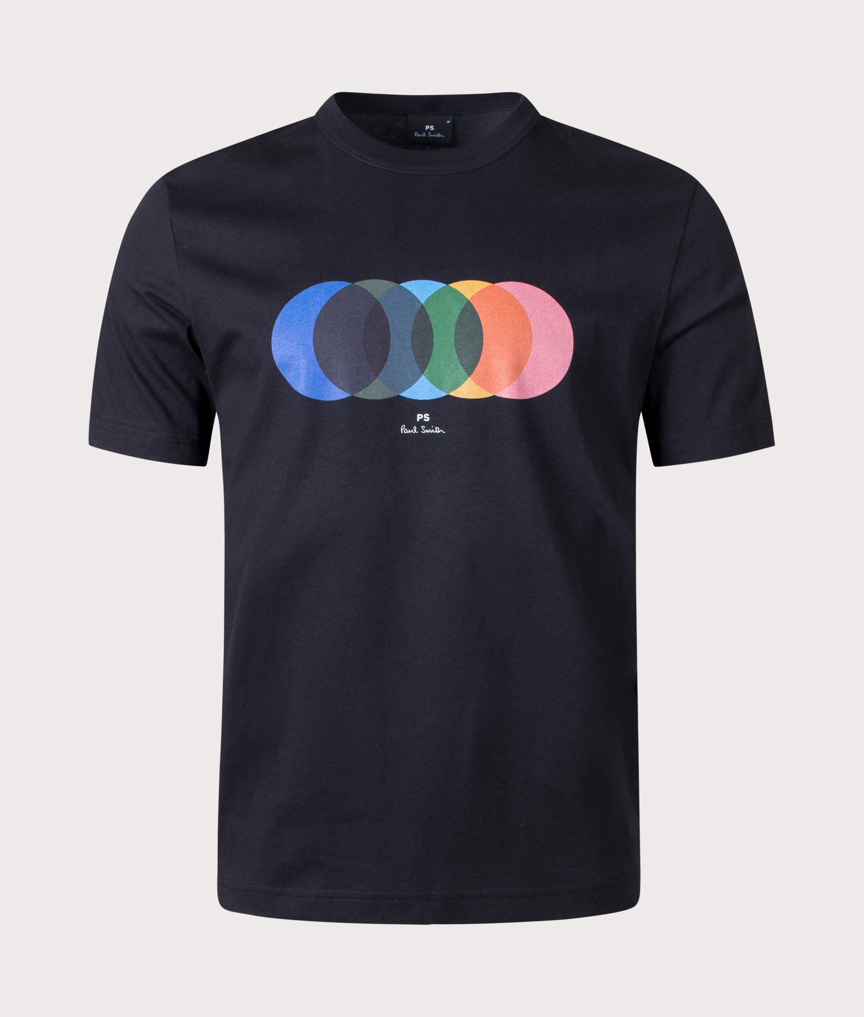 PS Paul Smith Mens Circles T-Shirt - Colour: 79 Black - Size: XXL