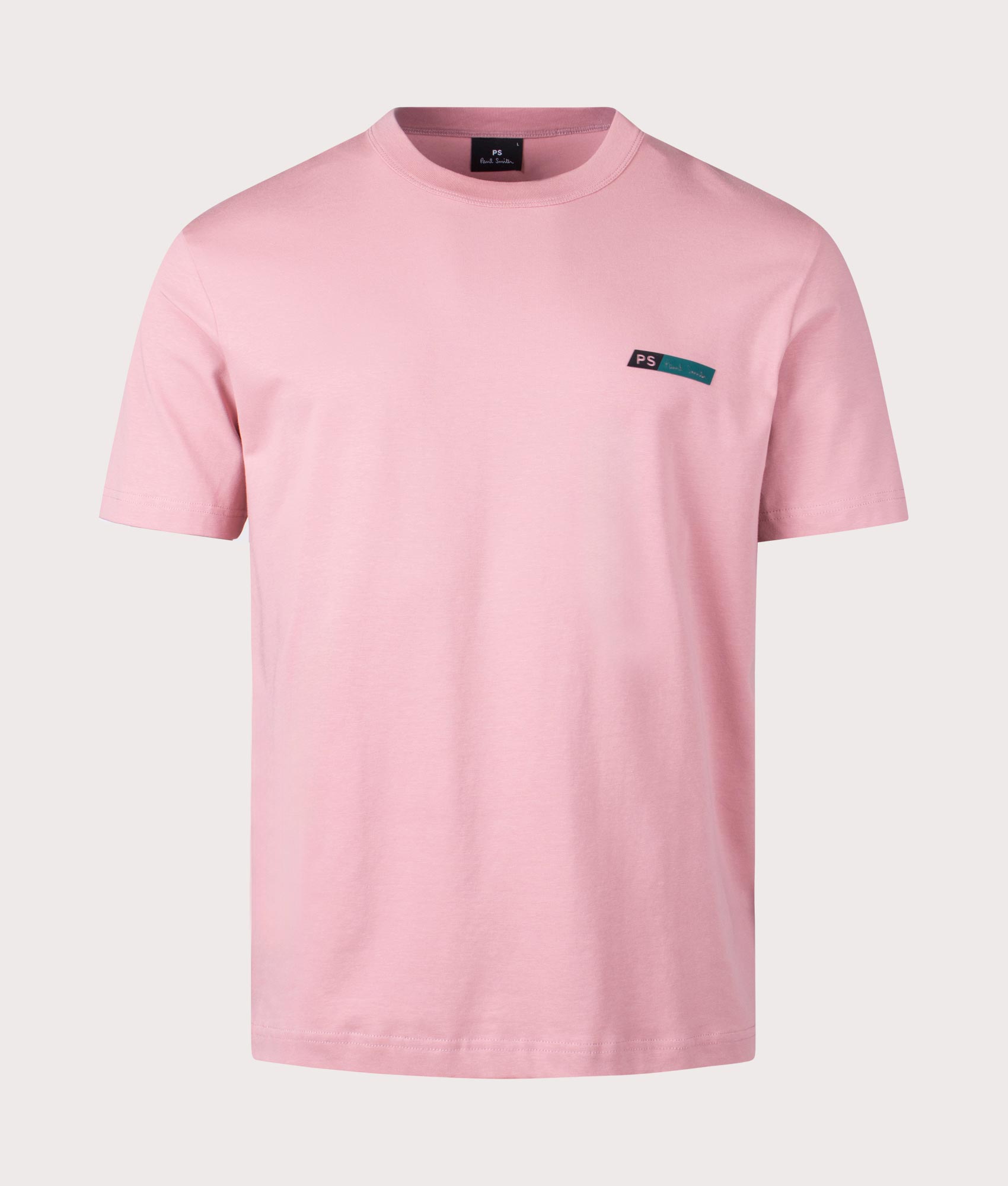 PS Paul Smith Mens PS Tilt T-Shirt - Colour: 21 Powder Pink - Size: XXL