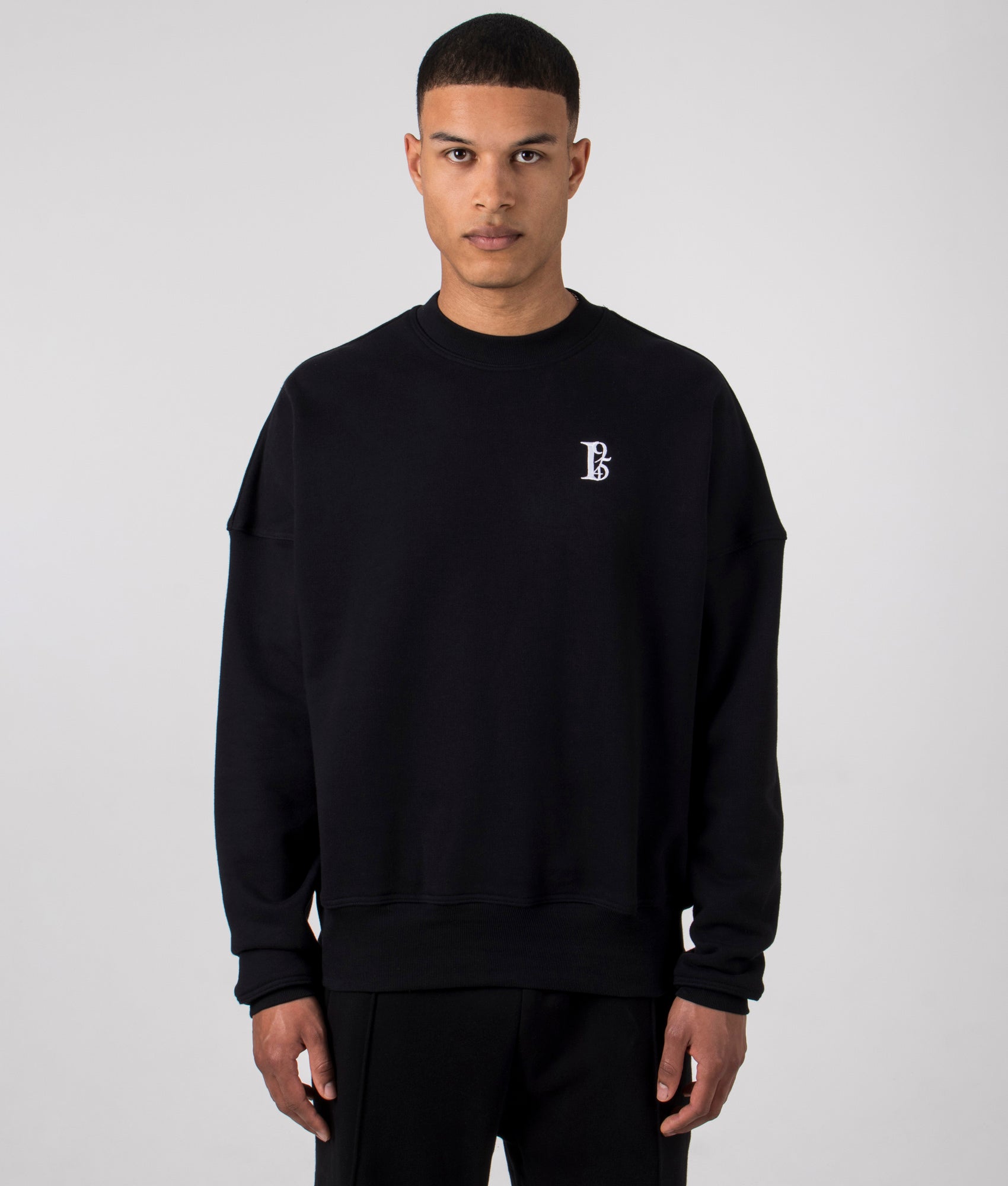 FLORENCE BLACK Mens Oversized 1954 Sweatshirt - Colour: Black - Size: Large