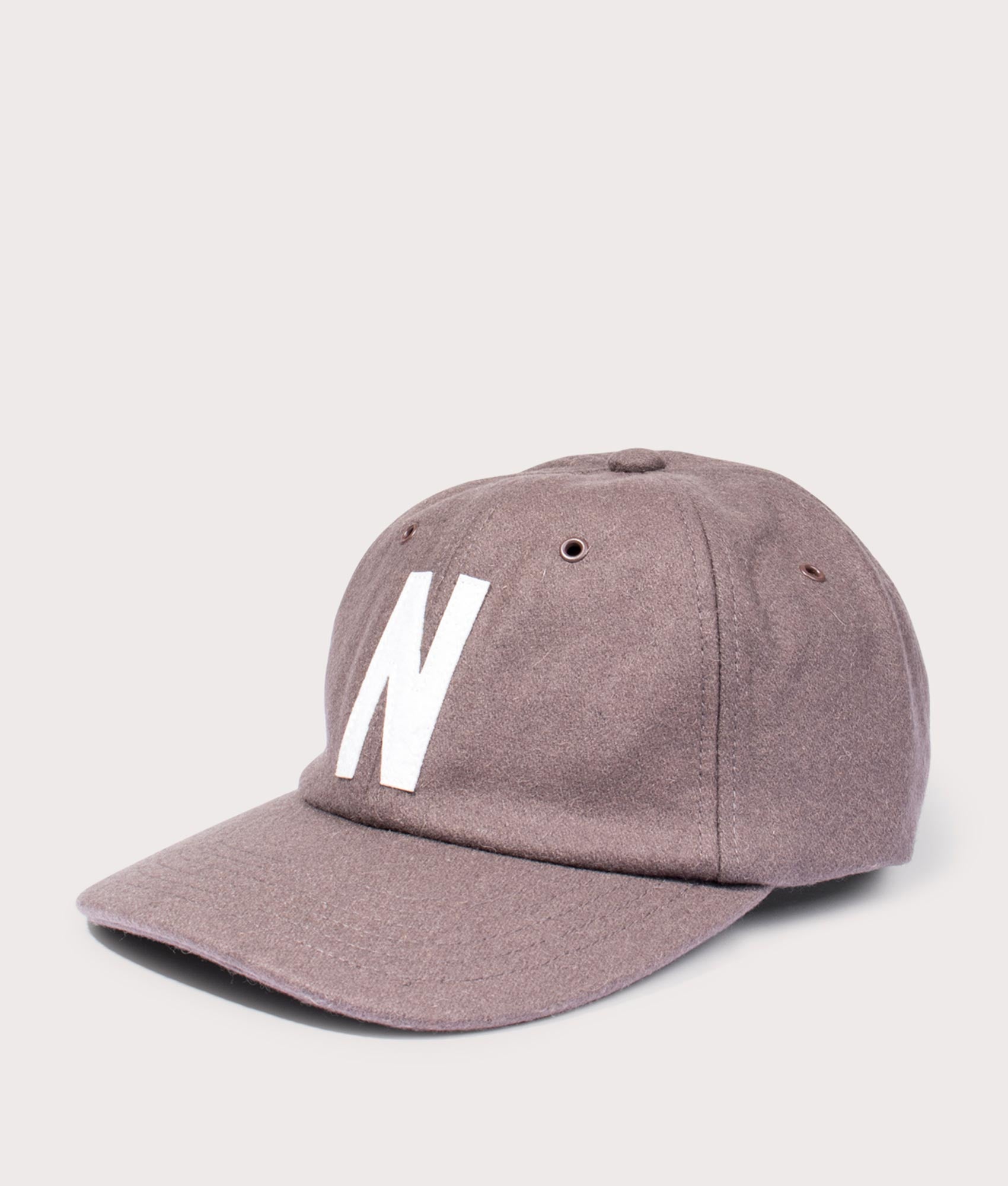 Norse Projects Mens Wool Sports Cap - Colour: 2067 Taupe - Size: One Size