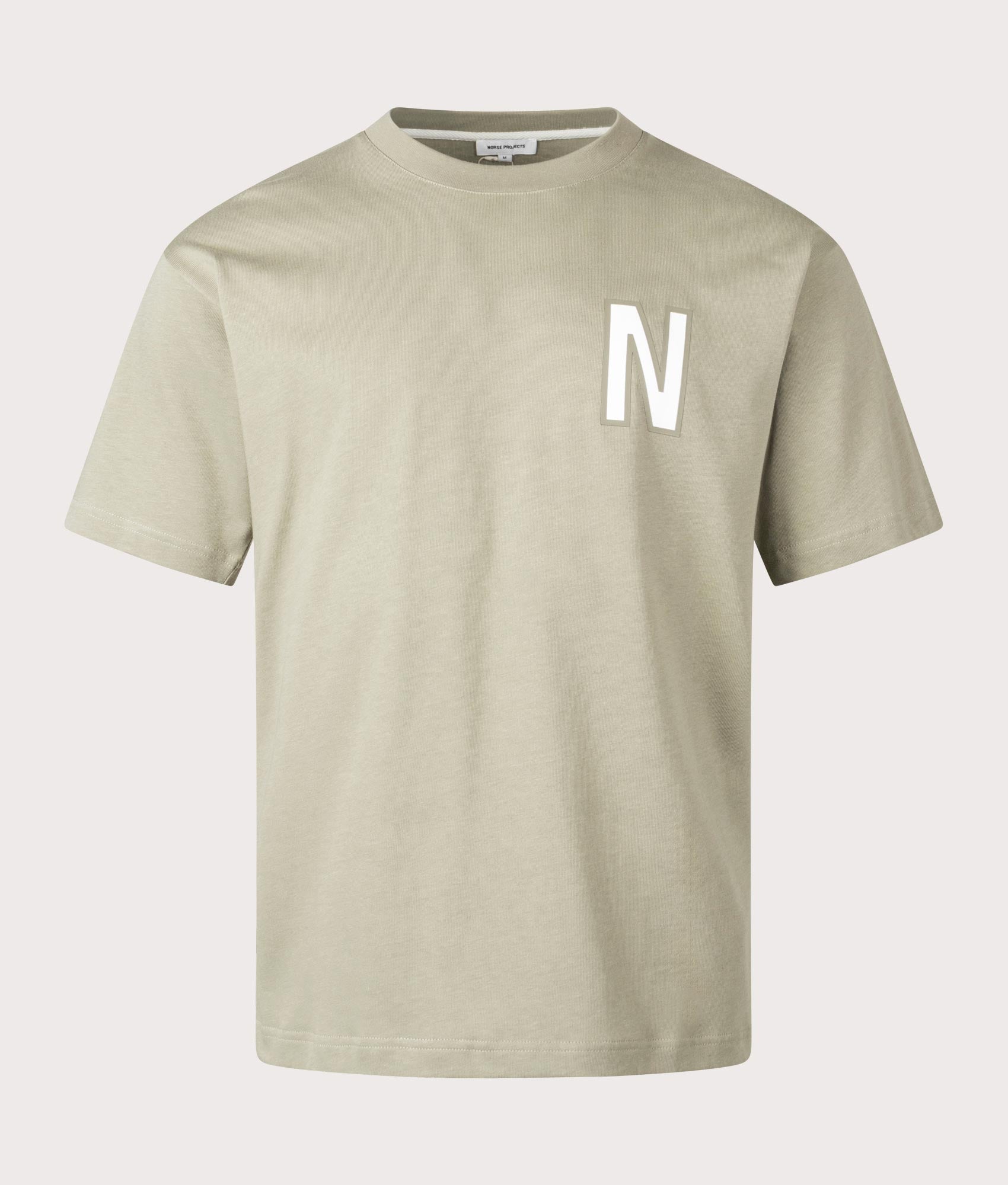 Norse Projects Mens Simon Loose Organic Heavy Jersey Large N T-Shirt - Colour: 2053 Clay - Size: Med