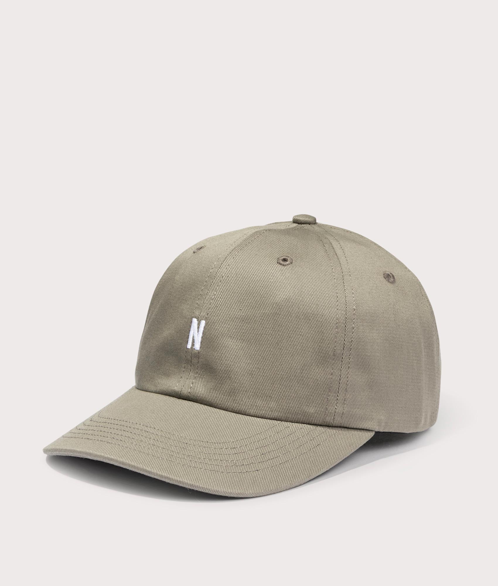 Norse Projects Mens Twill Sports Cap - Colour: 8076 Sediment Green - Size: One Size