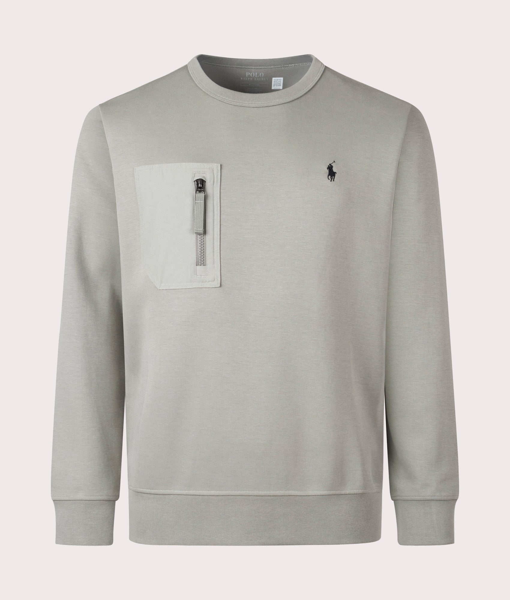 Polo Ralph Lauren Mens Pocket Zip Sweatshirt - Colour: 001 Performance Grey - Size: Large
