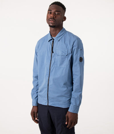 Zip Through Gabardine Overshirt Butternut | C.P. Company | EQVVS