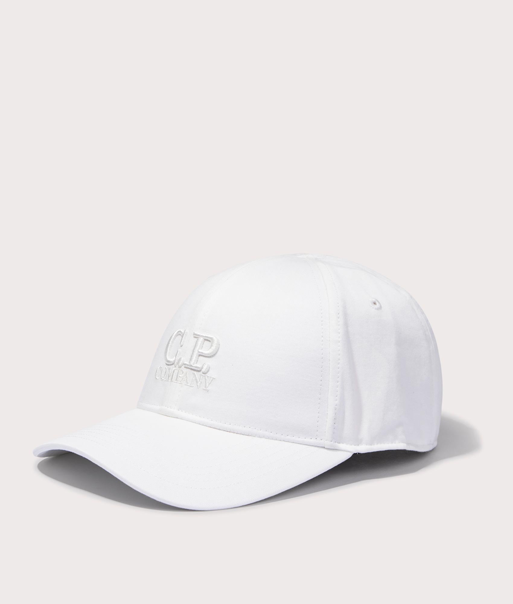 C.P. Company Mens Gabardine Logo Cap - Colour: 103 Gauze White - Size: One Size