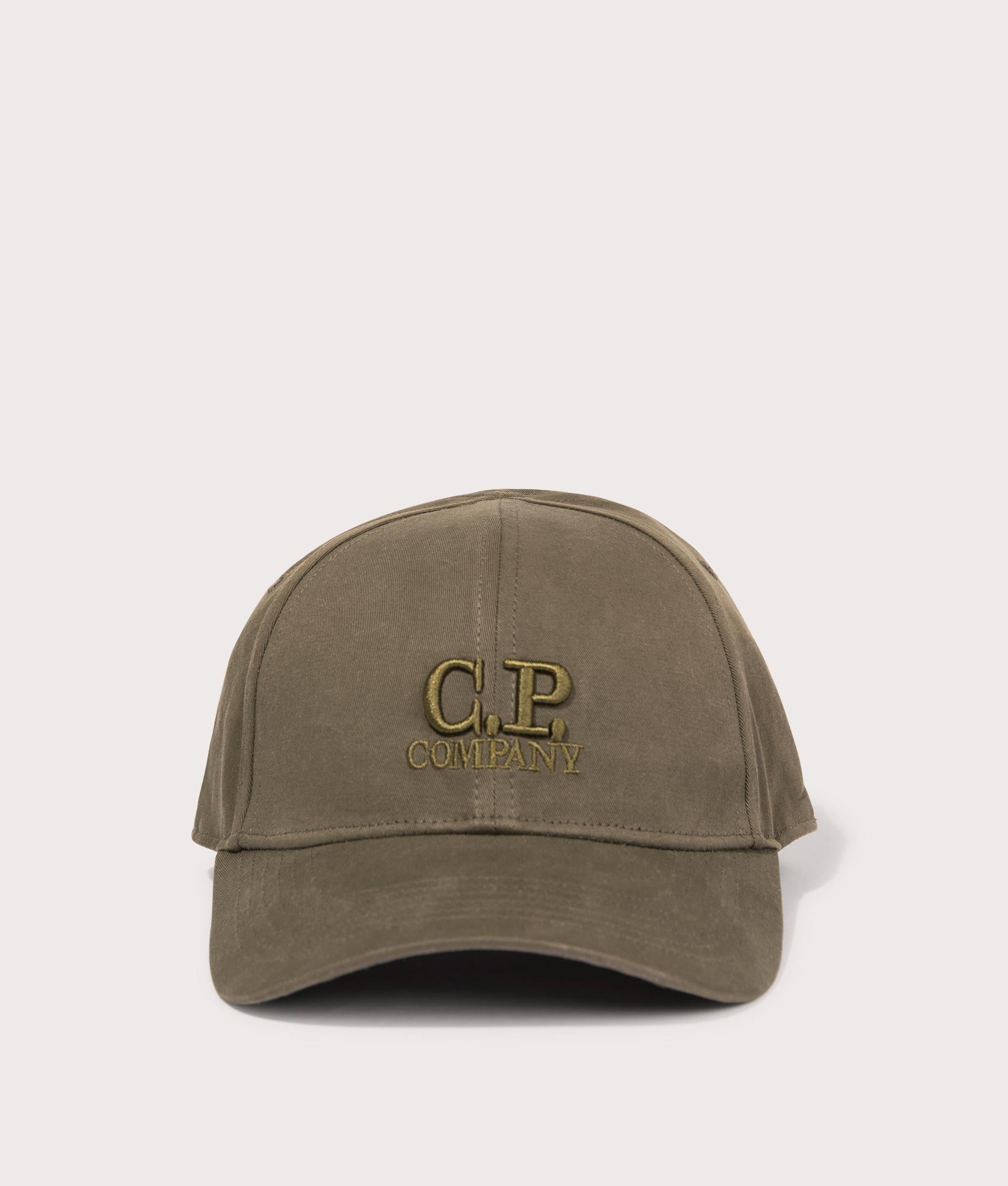 C.P. Company Mens Gabardine Logo Cap - Colour: 683 Ivy Green - Size: One Size