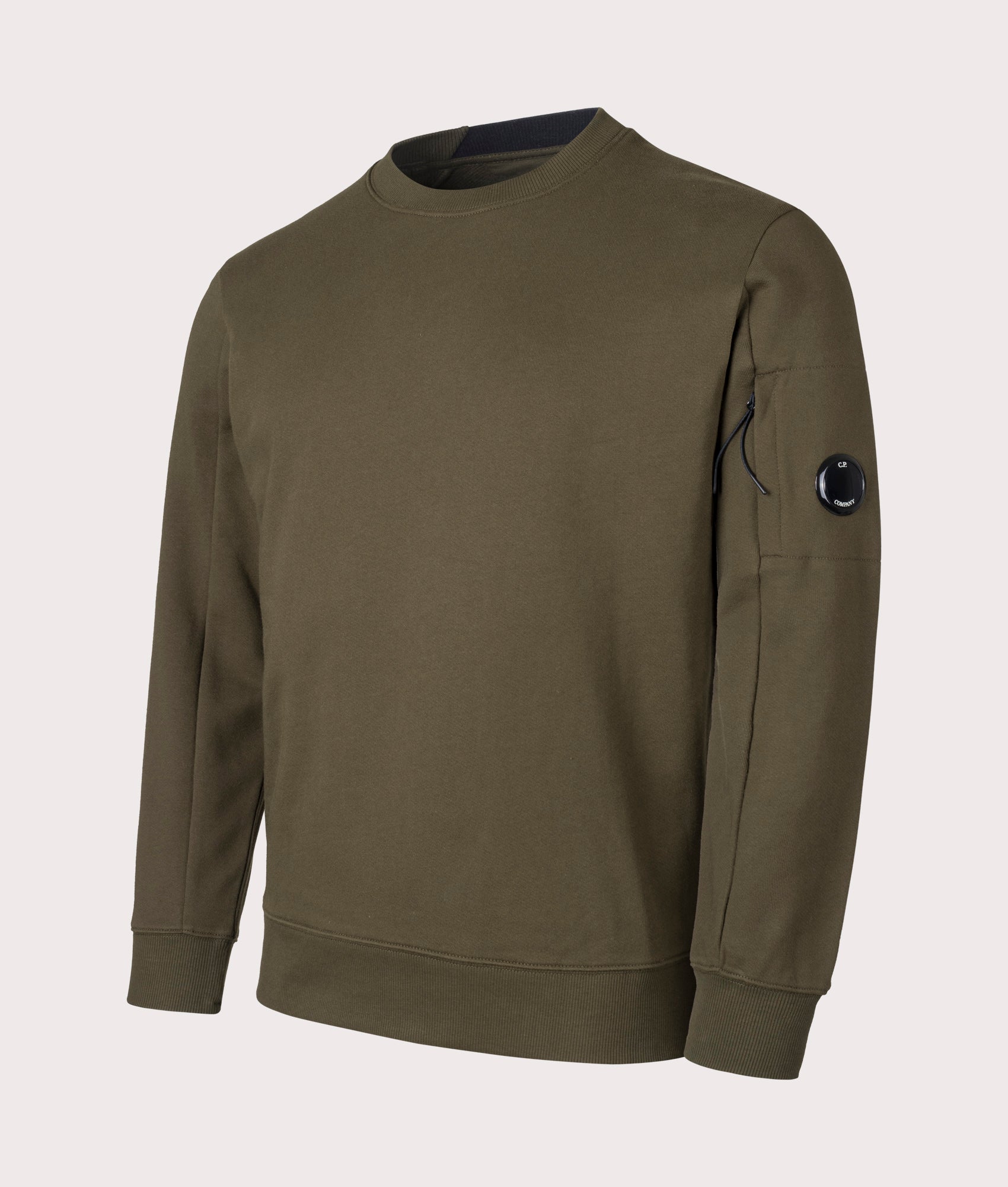 C.P. Company Mens Diagonal Raised Fleece Sweatshirt - Colour: 683 Ivy Green - Size: Small