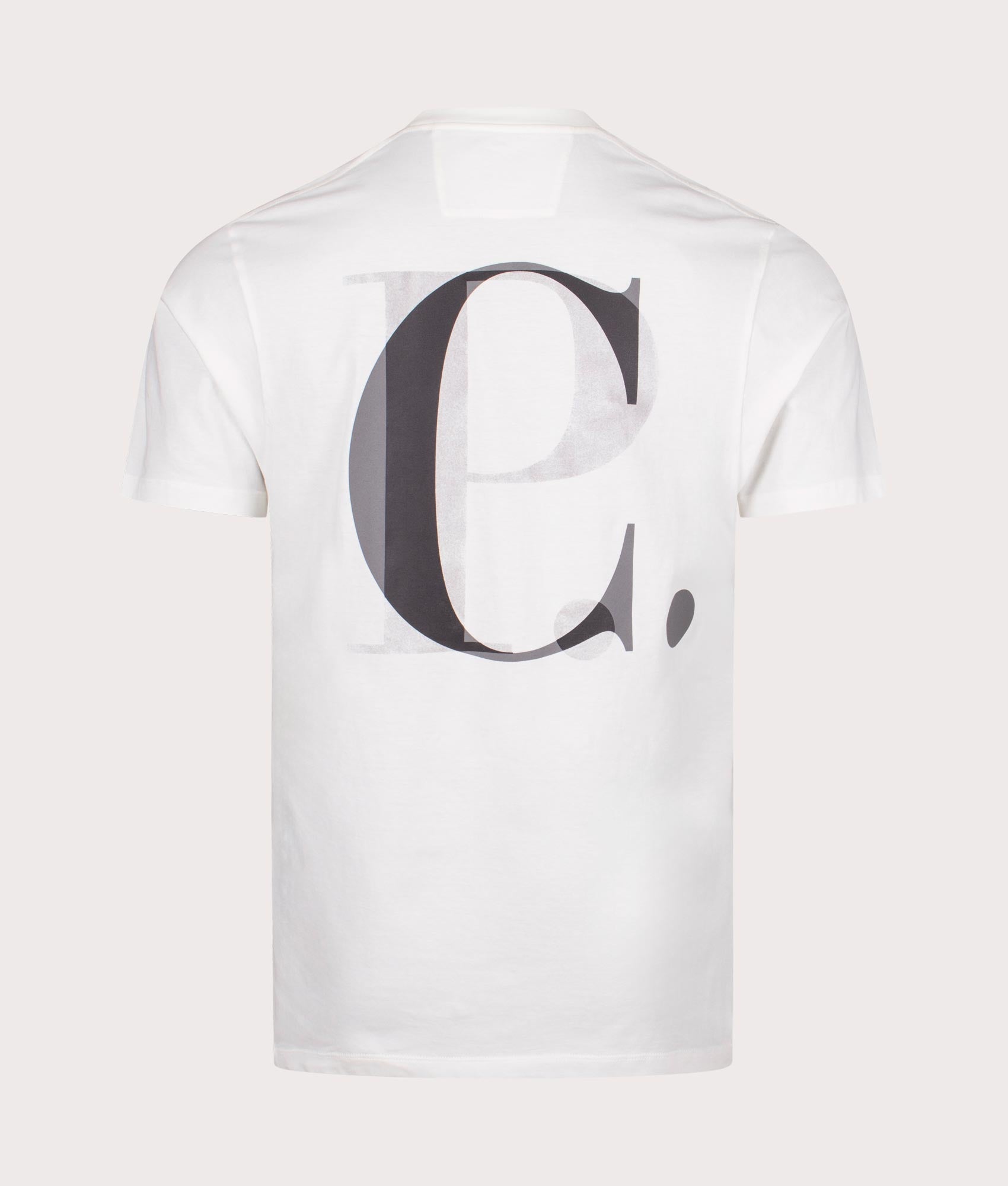 C.P. Company Mens 30/1 Jersey Graphic T-Shirt - Colour: 103 Gauze White - Size: Medium