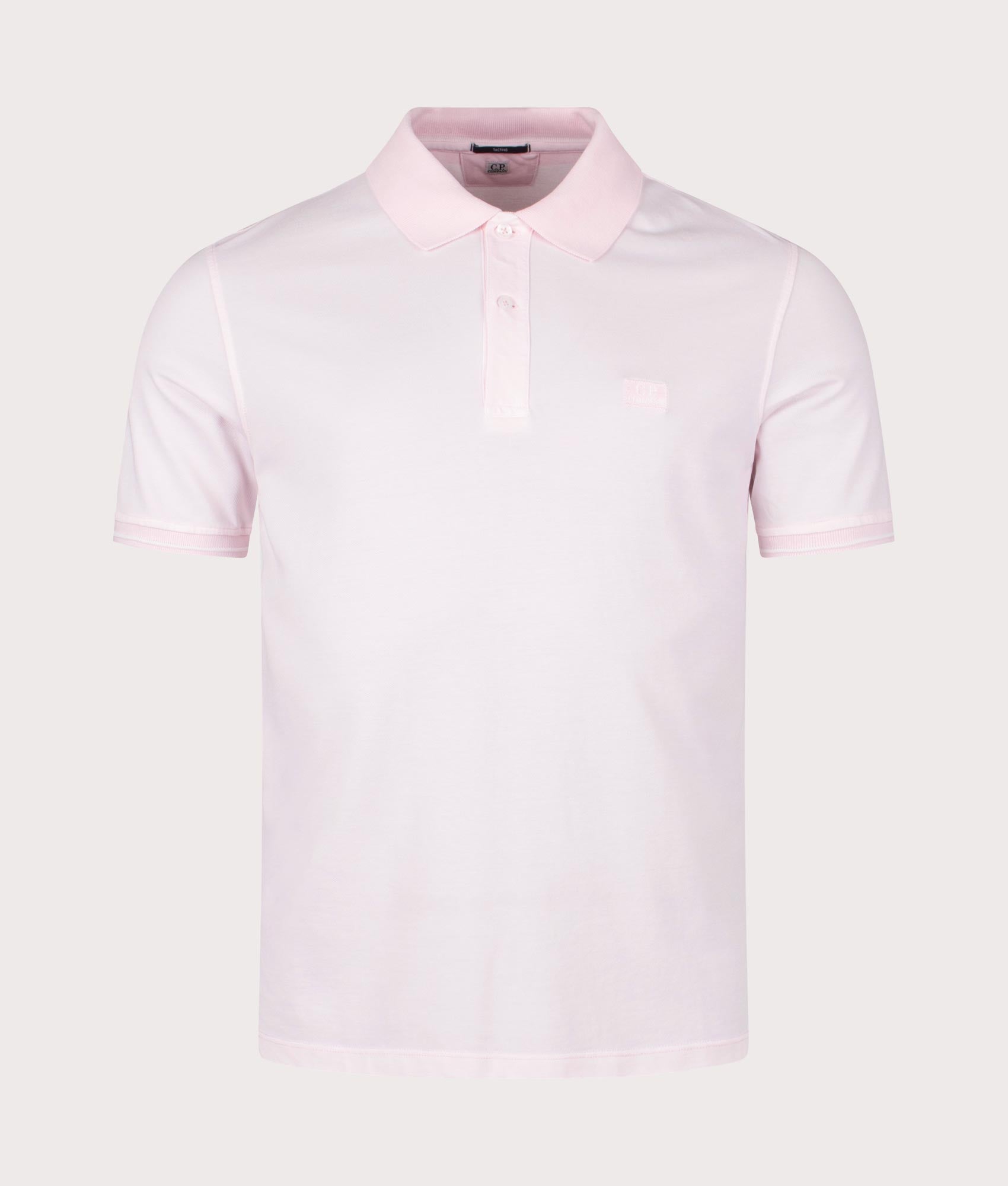 C.P. Company Mens Tacting Piquet Polo Shirt - Colour: 501 Heavenly Pink - Size: XL