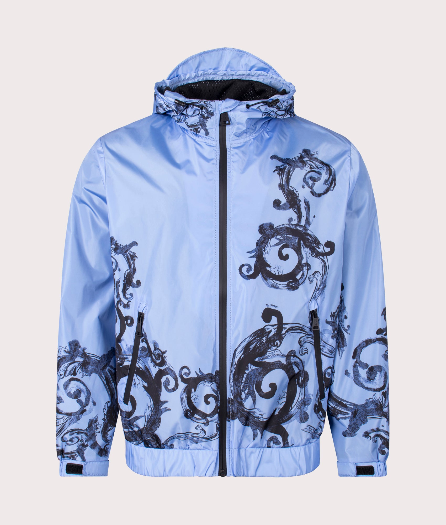 Versace Jeans Couture Mens Placed Couture Windbreaker - Colour: 261 Cerulean - Size: 52/XL