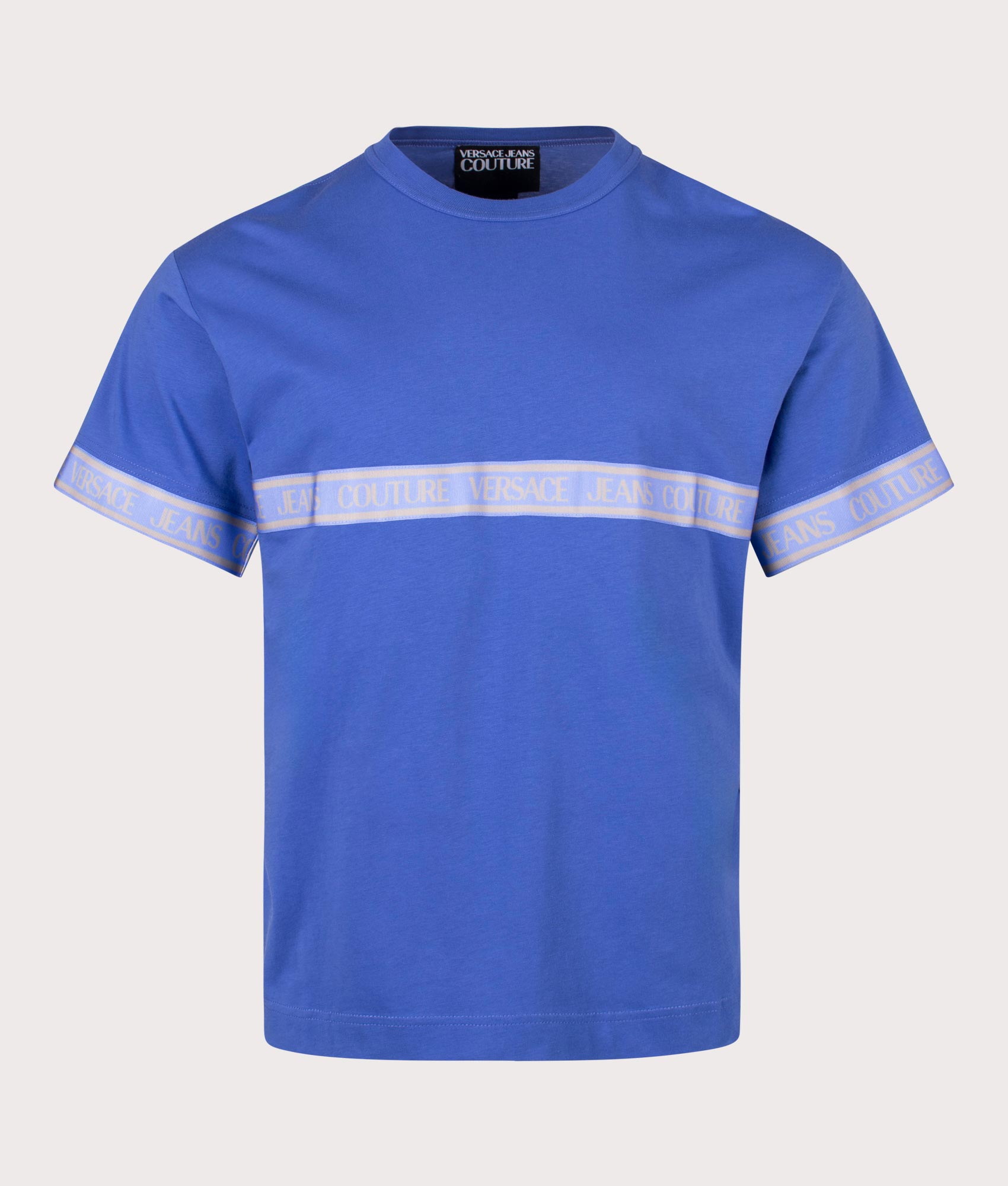 Versace Jeans Couture Mens Relaxed Fit R Taped T-Shirt - Colour: 205 Sapphire - Size: XL
