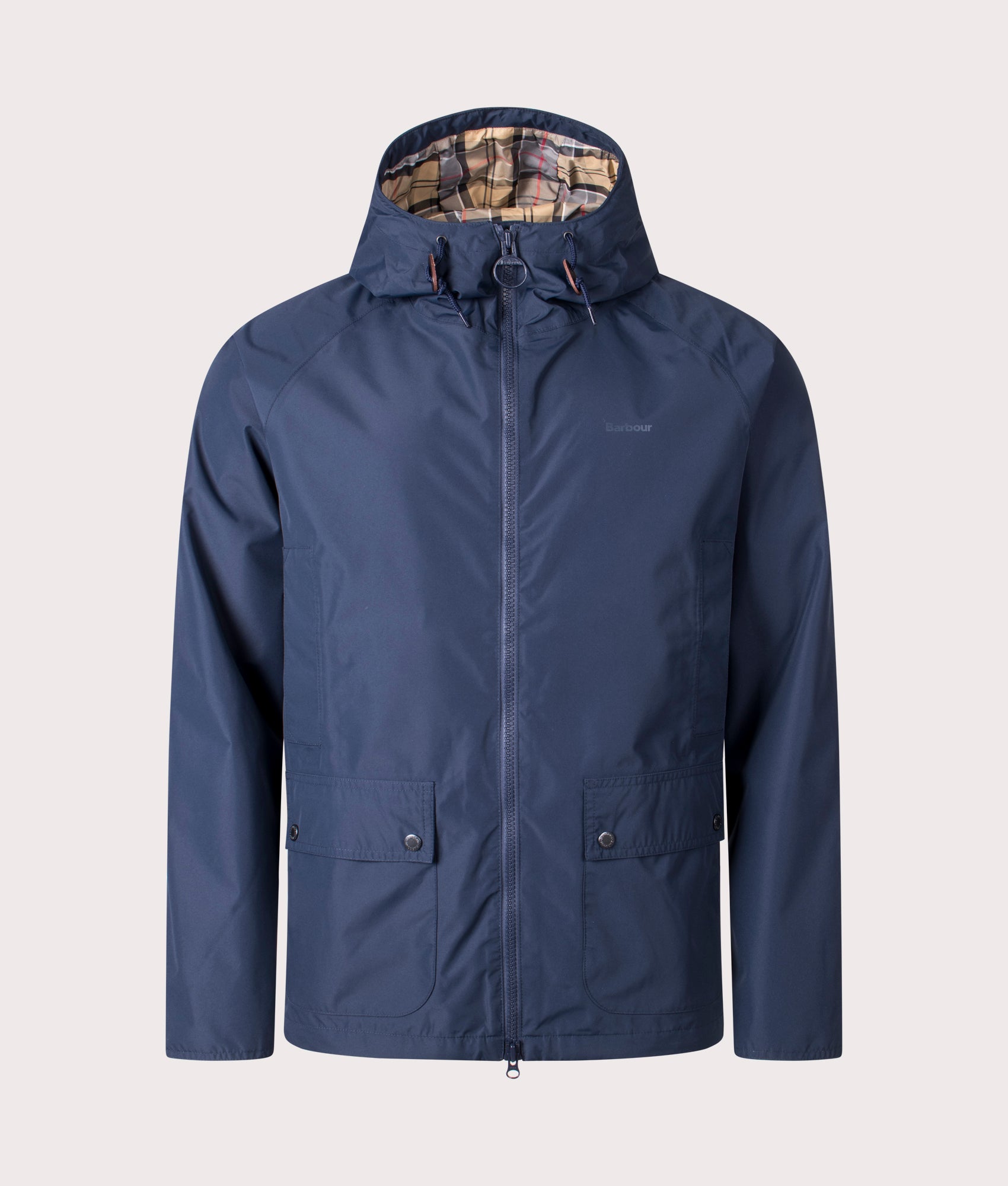 Barbour Lifestyle Mens Hooded Domus Jacket - Colour: NY73 Navy/Dress - Size: Large
