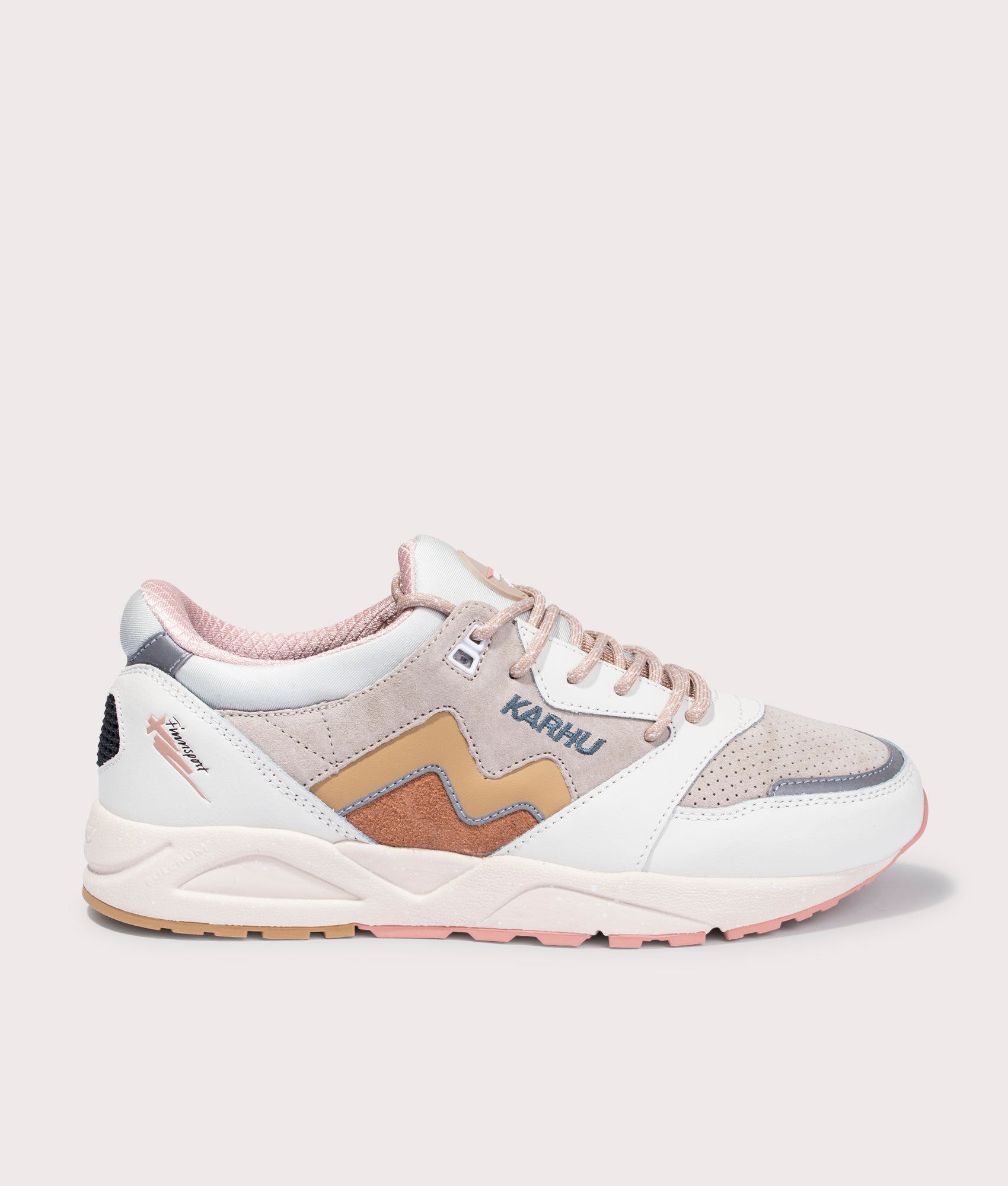 Karhu Mens Aria 95 Sneakers - Colour: Lilly White/Curry - Size: 8