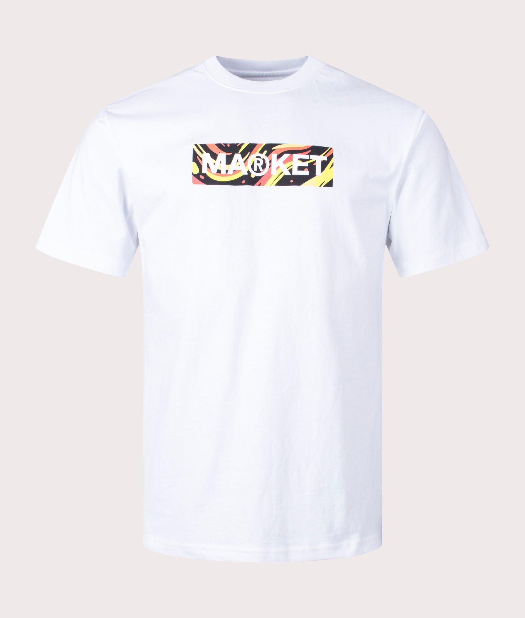 Market Mens Bar Logo T-Shirt - Colour: White - Size: Large