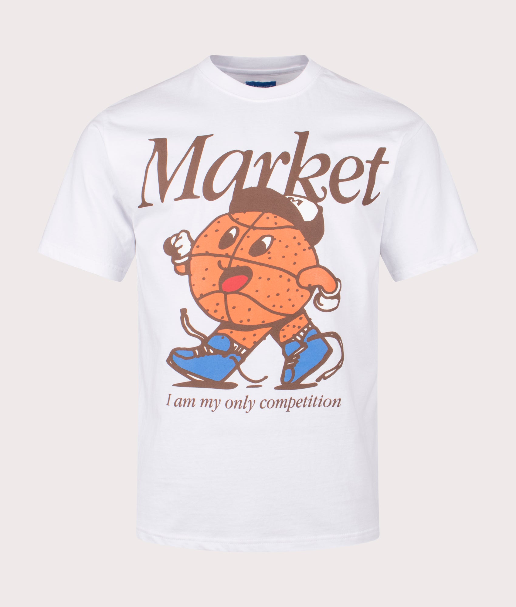 Market Mens One On One T-Shirt - Colour: White - Size: Medium