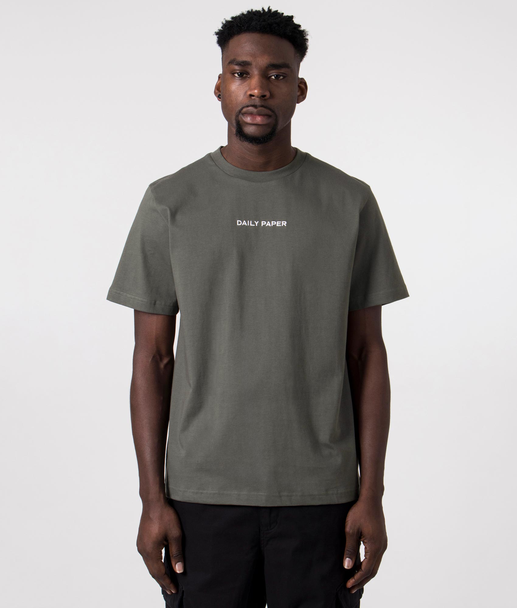 Daily Paper Mens Logotype T-Shirt - Colour: Chimera Green - Size: Medium