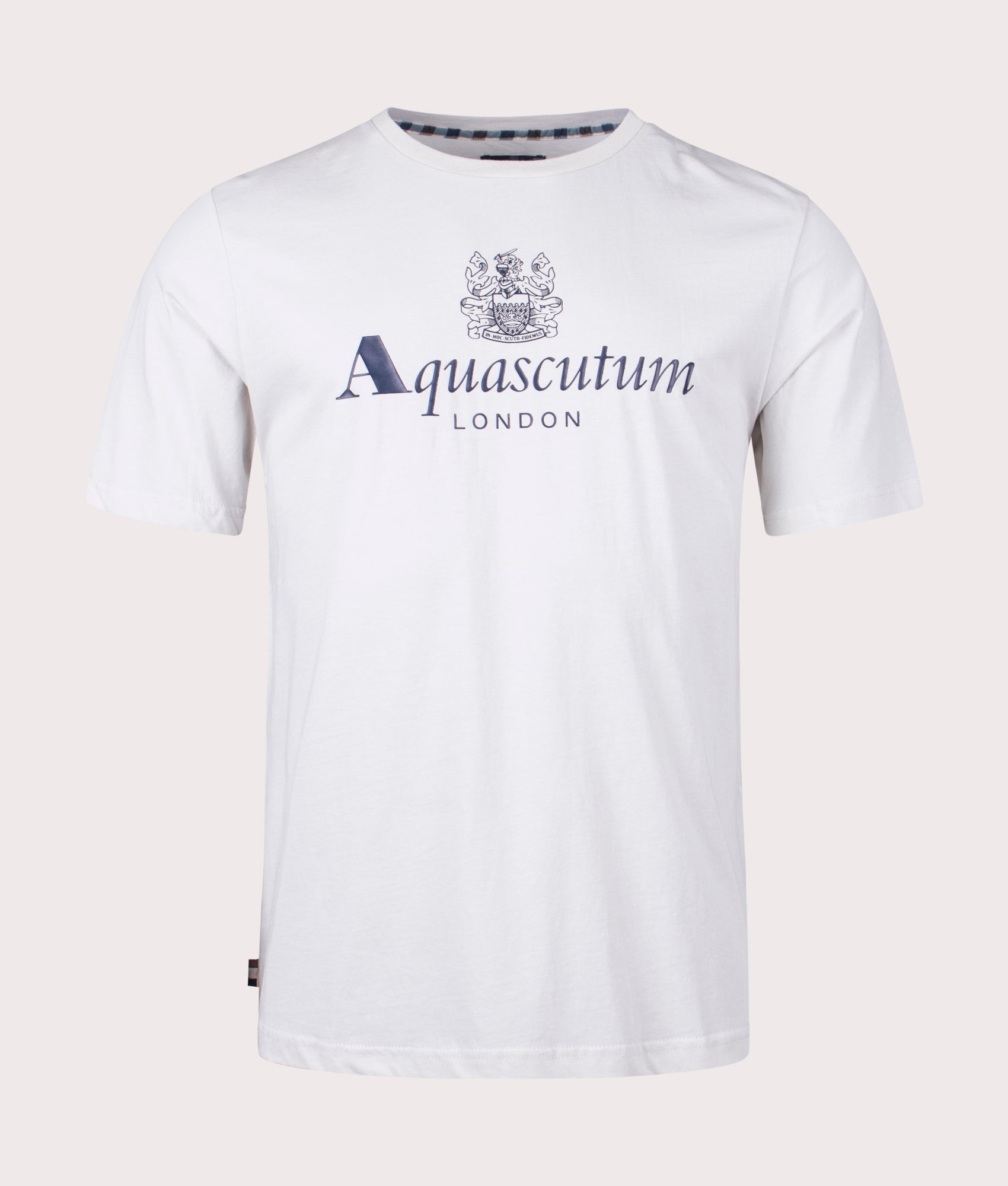 Aquascutum Mens Active Big Logo T-Shirt - Colour: 24 Antartica - Size: Medium