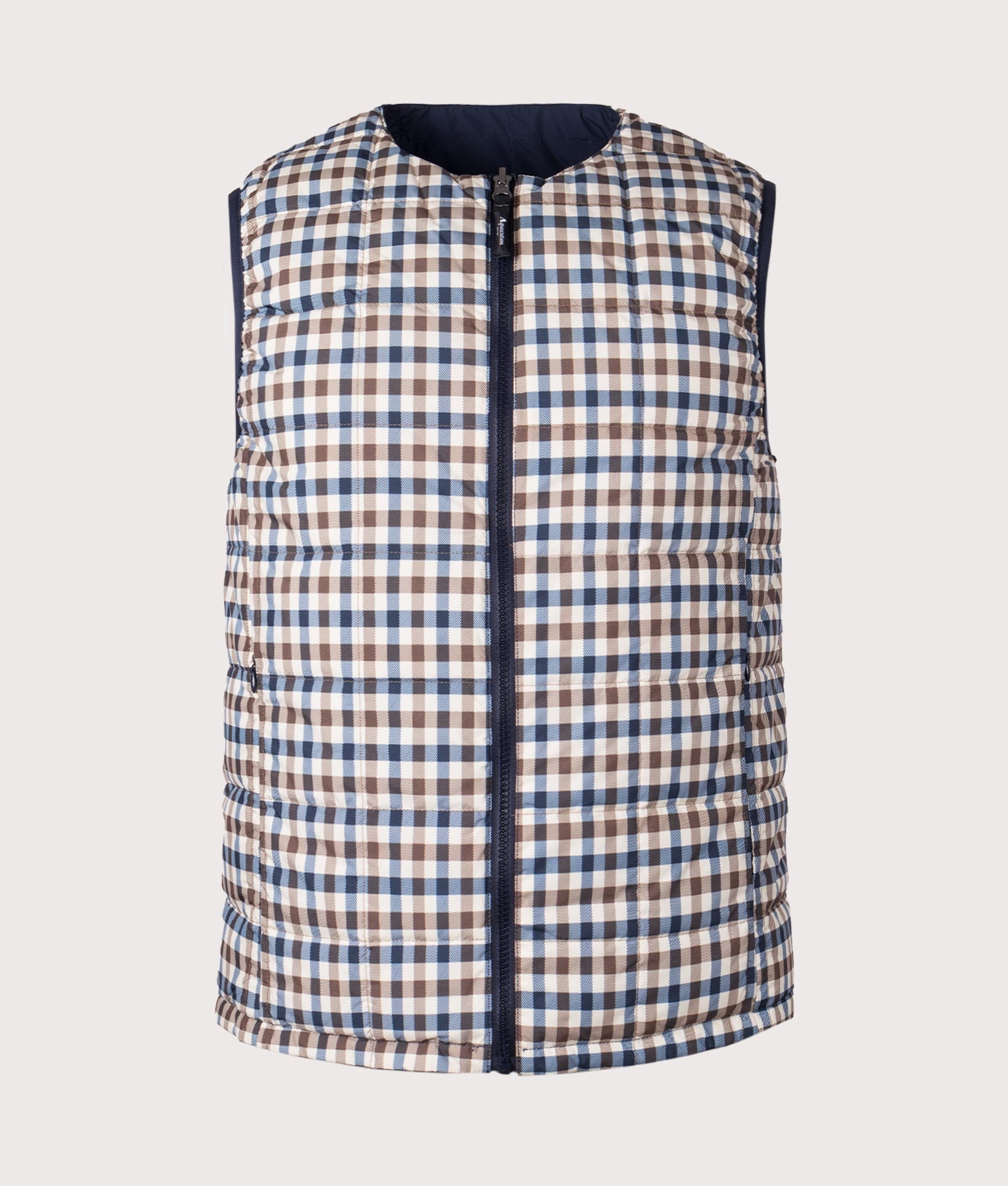 Aquascutum Mens Active Reversible Vest - Colour: 11 Navy - Size: XXL