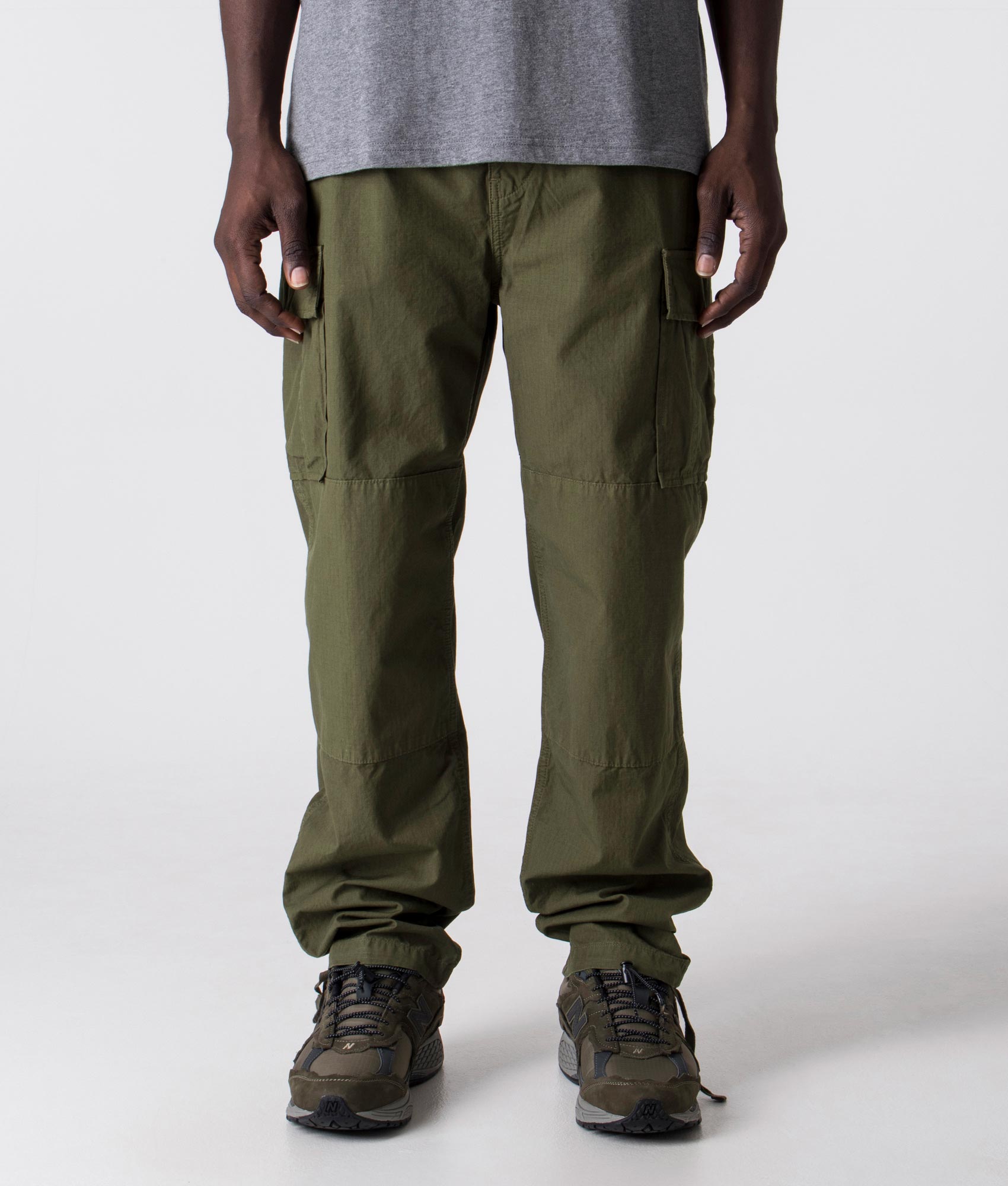 Stan Ray Mens Relaxed Fit Cargo Pants - Colour: Olive Ripstop - Size: Large