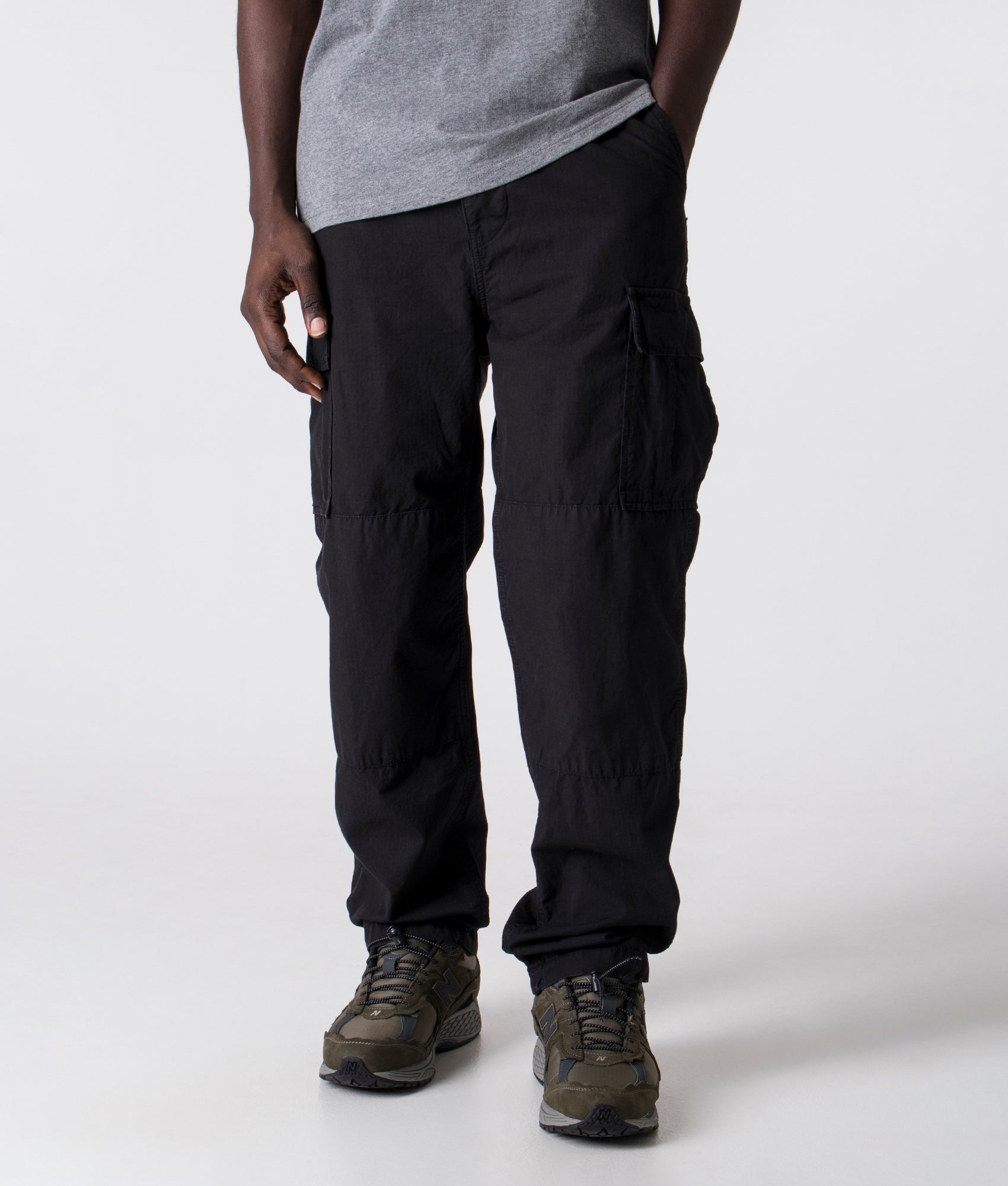 Stan Ray Mens Relaxed Fit Cargo Pants - Colour: Black Ripstop - Size: Large