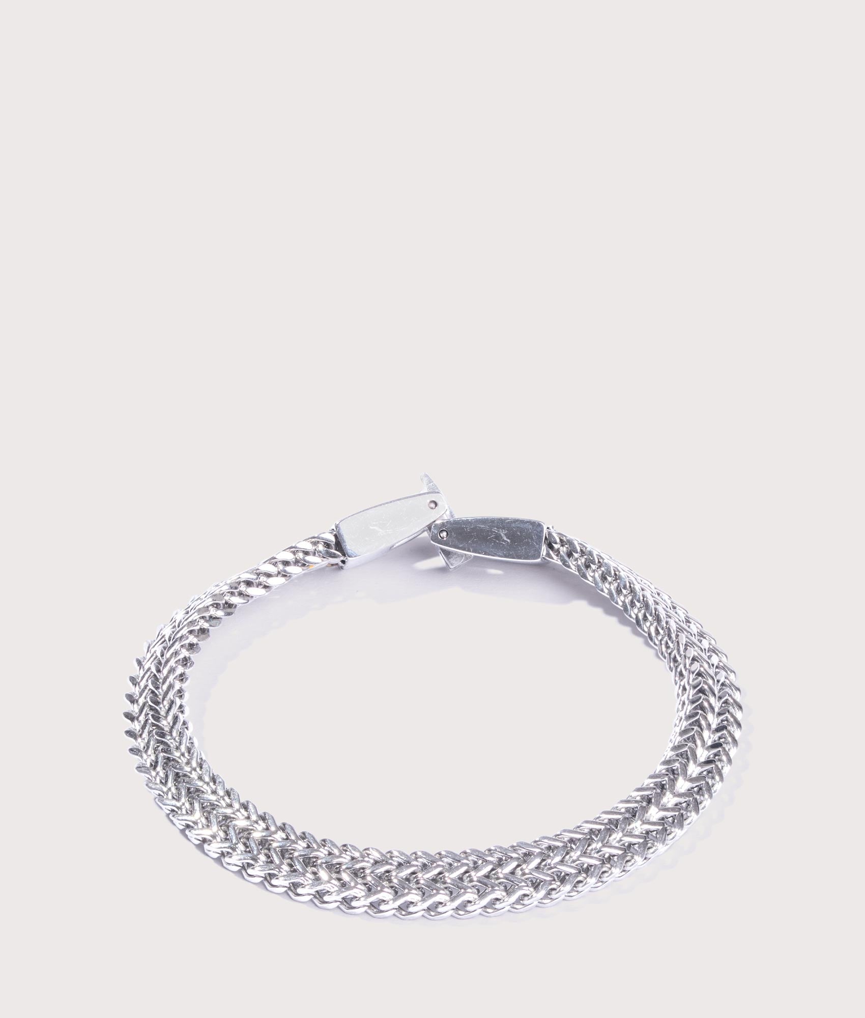 Mysterious Jeweller Mens 19cm Stainless Steel Keel Link Bracelet - Colour: Silver - Size: 19cm