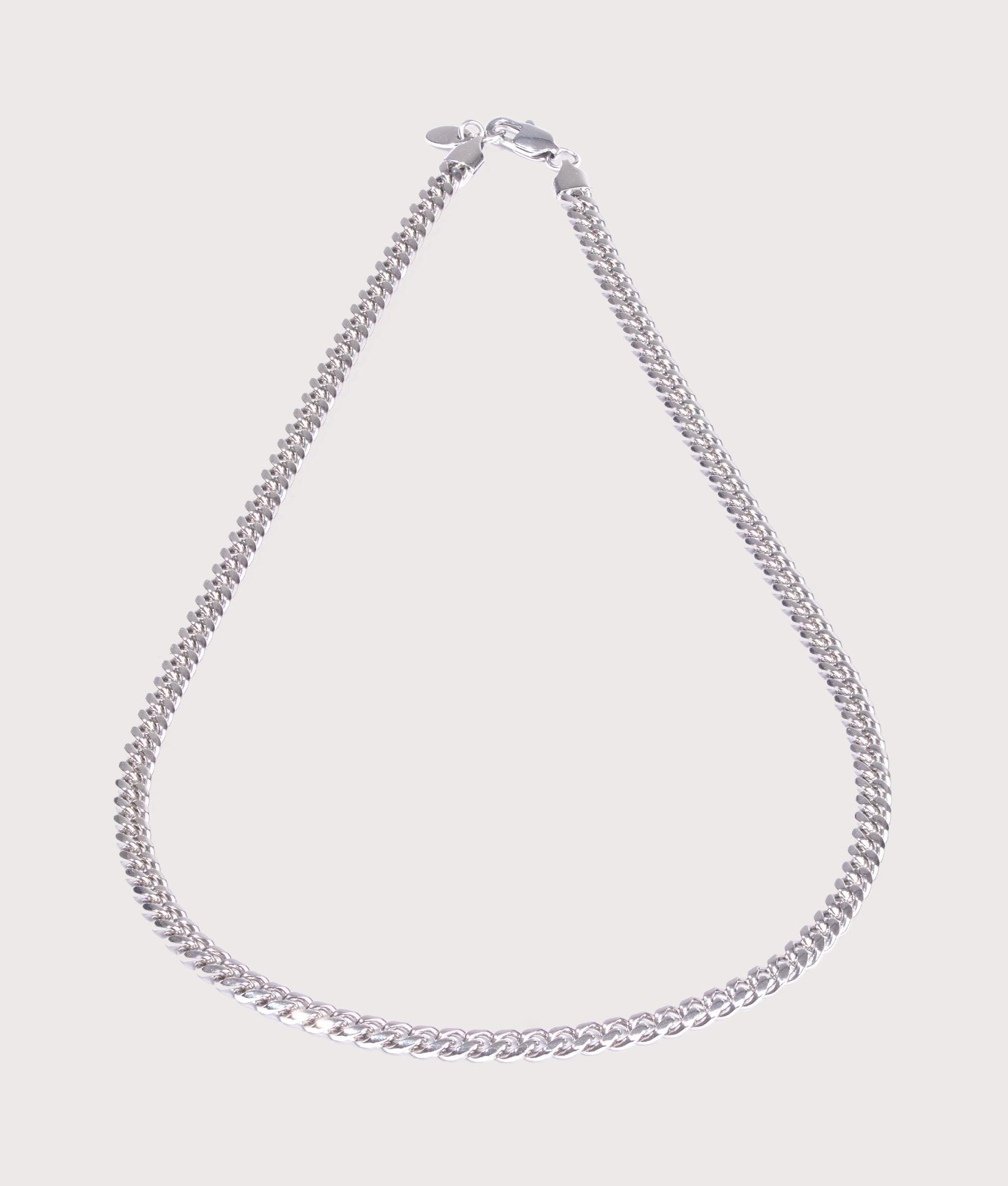 Mysterious Jeweller Mens 6mm Stainless Steel Cuban Link Chain 22" - Colour: Silver - Size: 6mm 