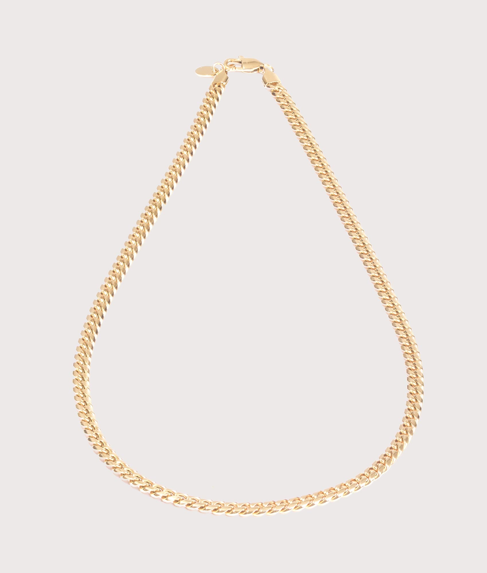 Mysterious Jeweller Mens 18K Gold Plated 6mm Cuban Link Necklace - Colour: Gold - Size: 6mm 22"