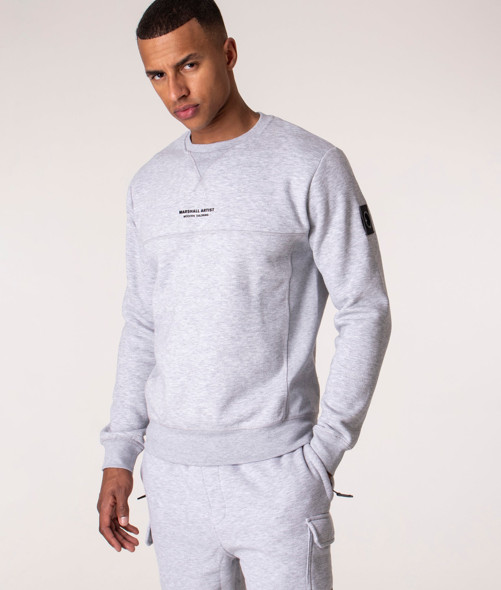 Marshall Artist Mens Siren Crew Sweatshirt - Colour: GREY MARL - Size: XXL