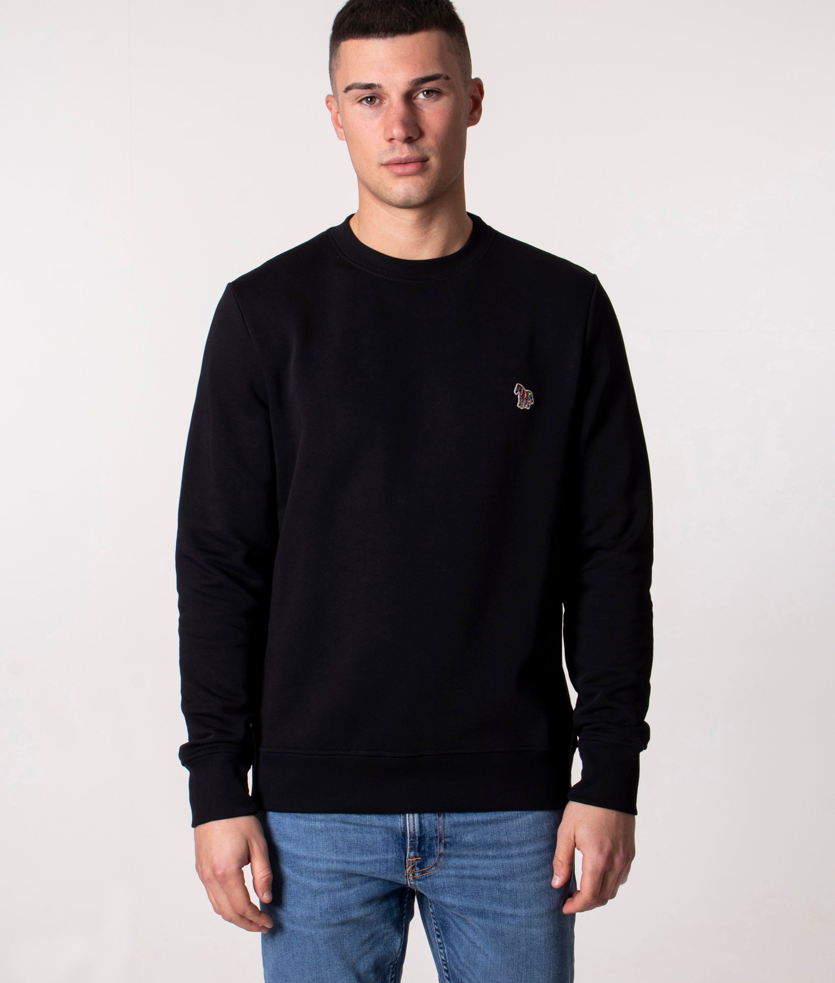 PS Paul Smith Mens Zebra Logo Sweatshirt - Colour: Core 79 Black - Size: Medium