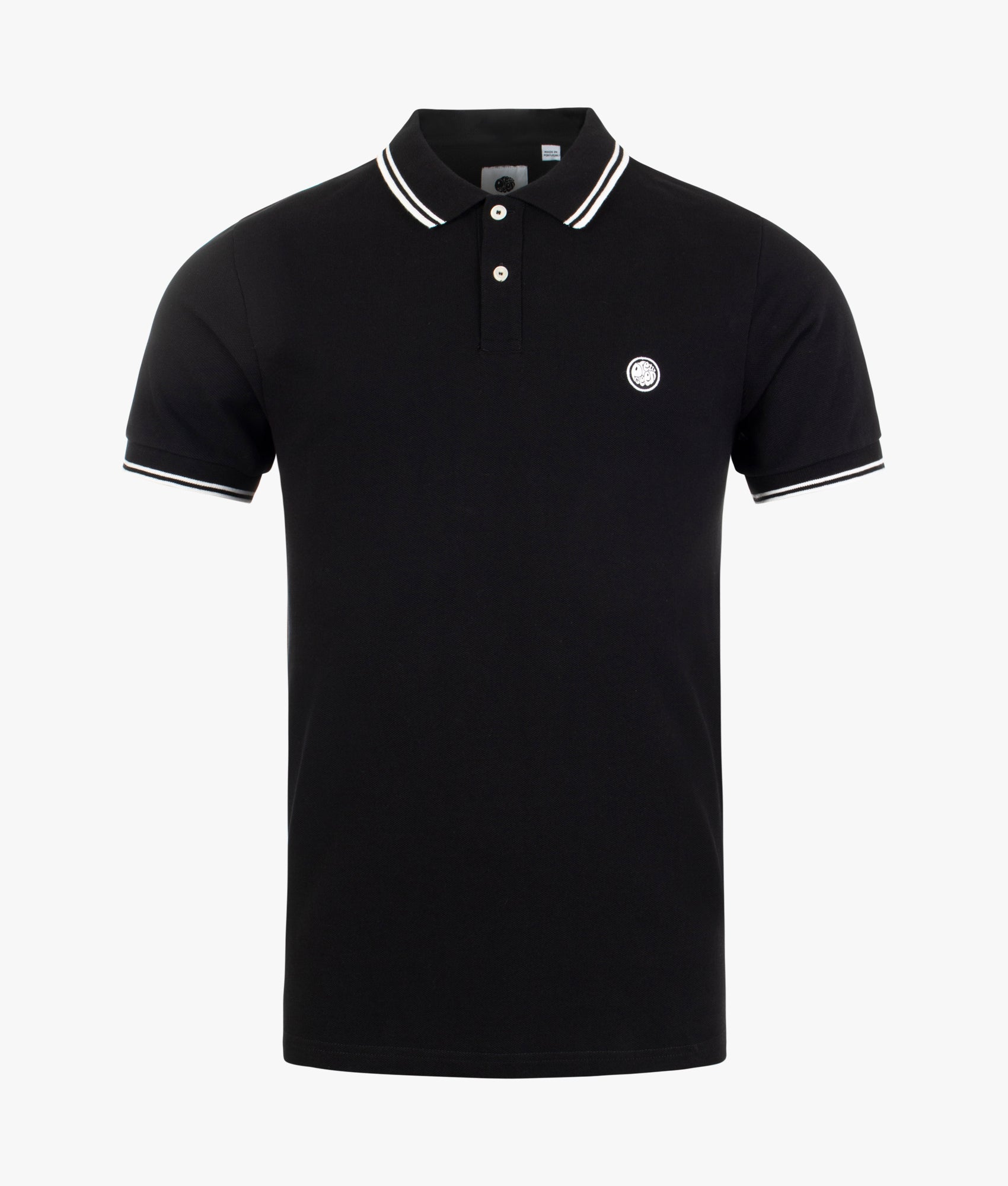 Pretty Green Mens Barton Polo Shirt - Colour: Black - Size: Large