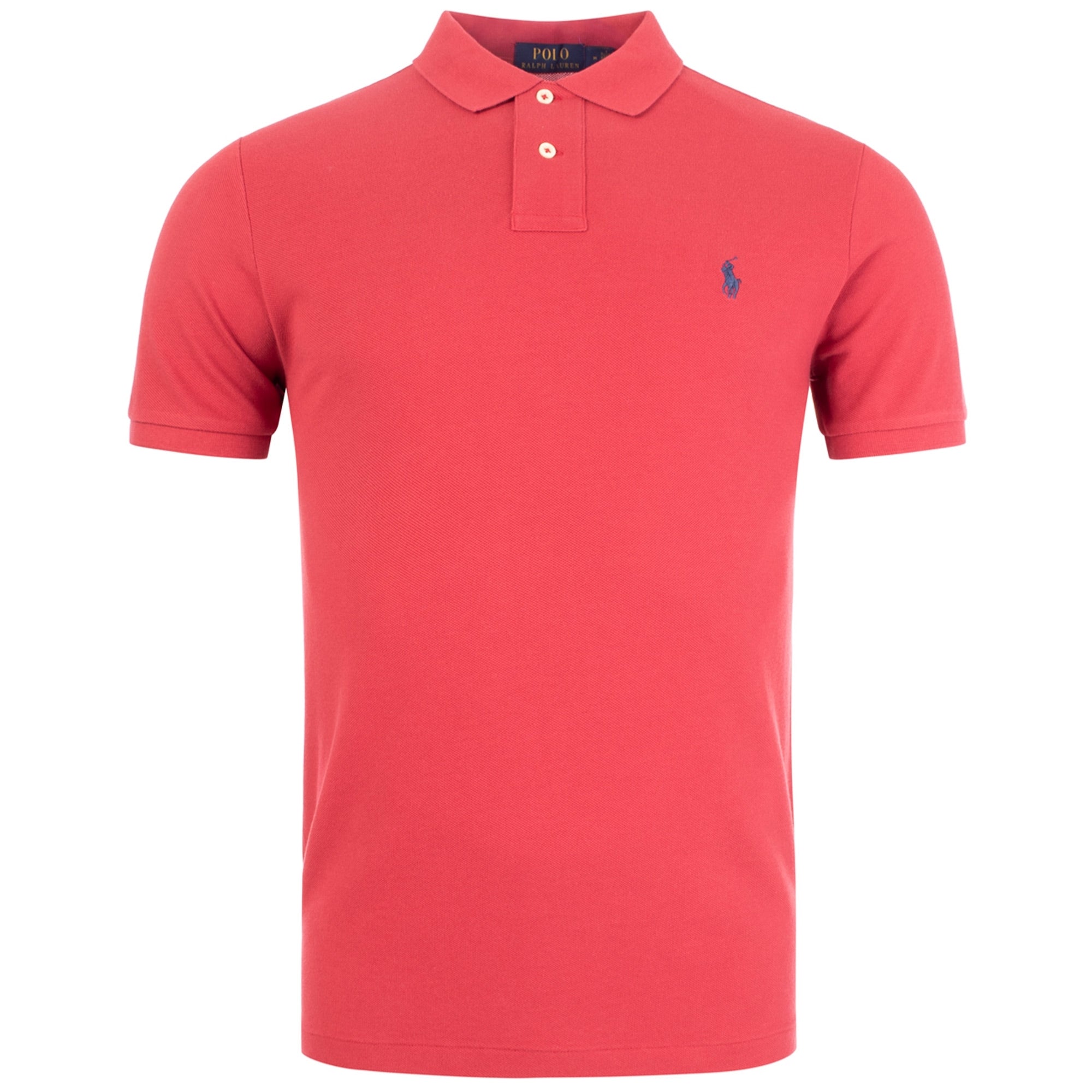 Slim Cotton Pique Polo Shirt Chili Pepper | Polo Ralph Lauren | EQVVS