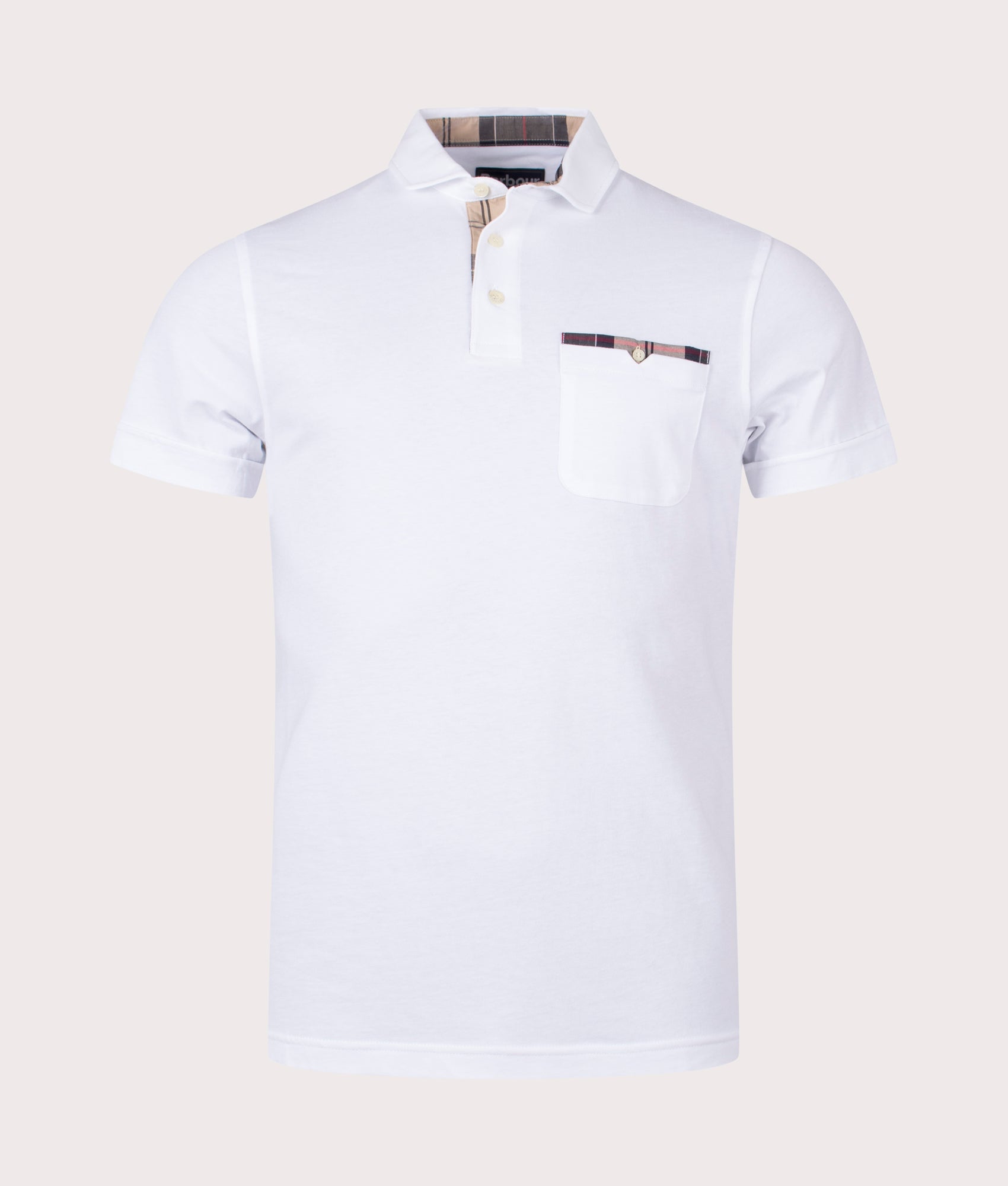 Barbour Lifestyle Mens Corpatch Polo Shirt - Colour: WH11 White - Size: Large