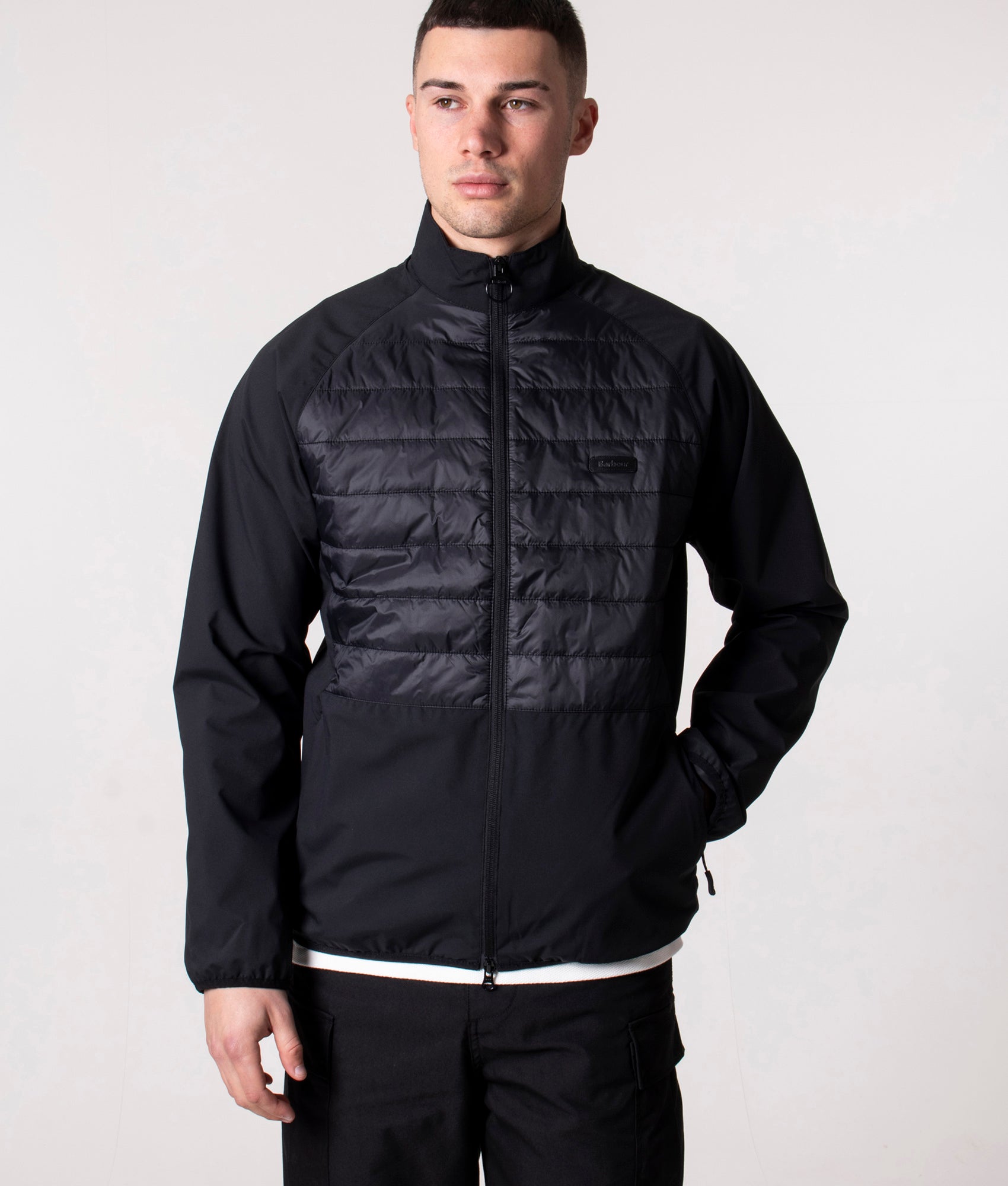 Barbour Lifestyle Mens Walking Casual Hybrid Jacket - Colour: BK11 Black - Size: Large