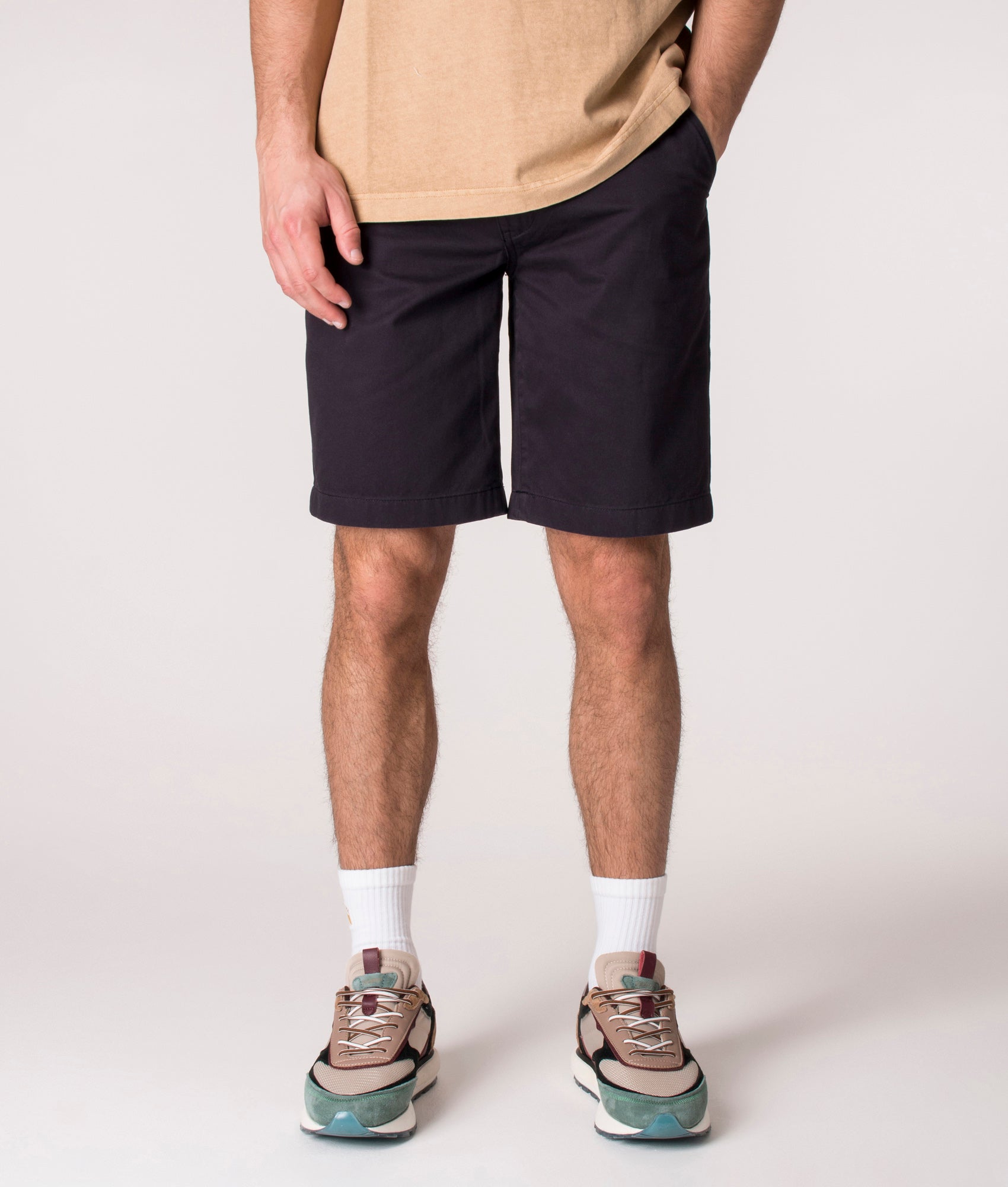 Barbour Lifestyle Mens Regular Fit City Neuston Chino Shorts - Colour: NY36 City Navy - Size: 34W